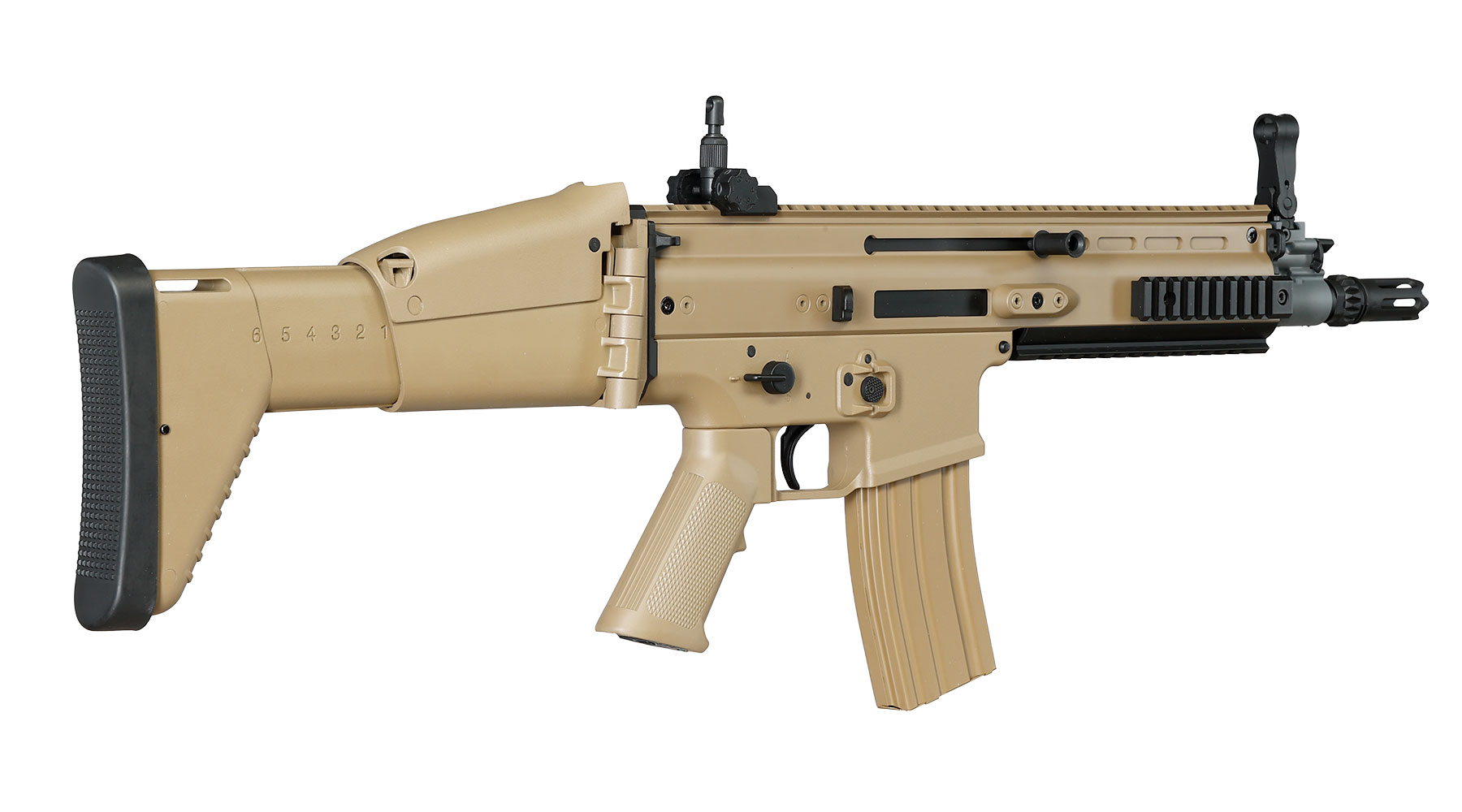 Cybergun FN Herstal SCAR-L Sportline ABS-Version S-AEG 6mm BB tan Bild 4