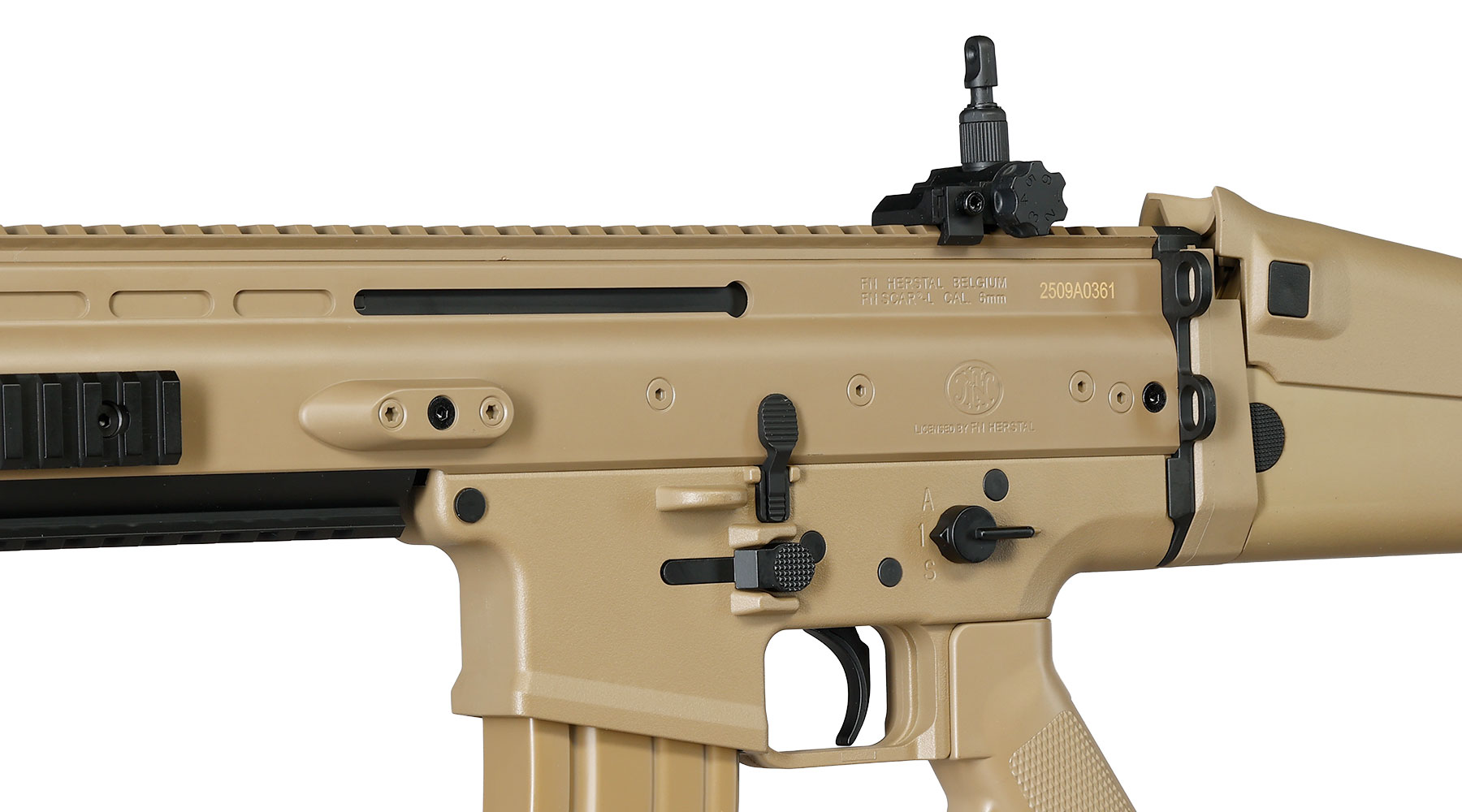 Cybergun FN Herstal SCAR-L Sportline ABS-Version S-AEG 6mm BB tan Bild 8