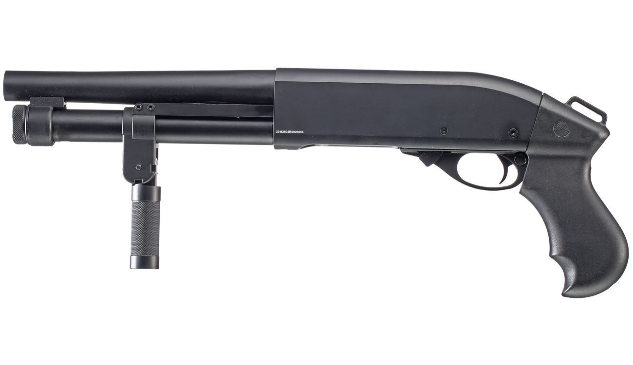 Golden Eagle M8876 Vollmetall Pump Action Gas Shotgun 6mm BB schwarz Bild 2