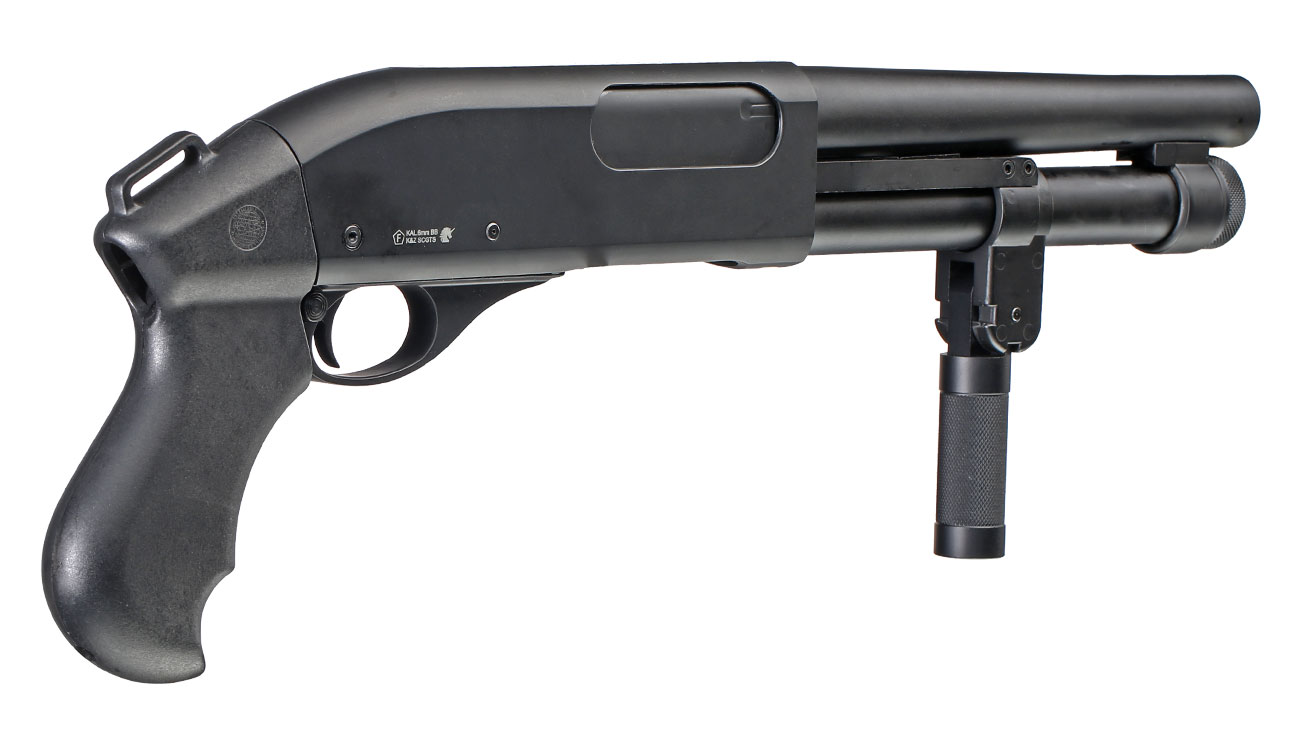 Golden Eagle M8876 Vollmetall Pump Action Gas Shotgun 6mm BB schwarz Bild 4