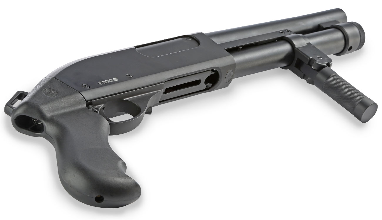 Golden Eagle M8876 Vollmetall Pump Action Gas Shotgun 6mm BB schwarz Bild 5
