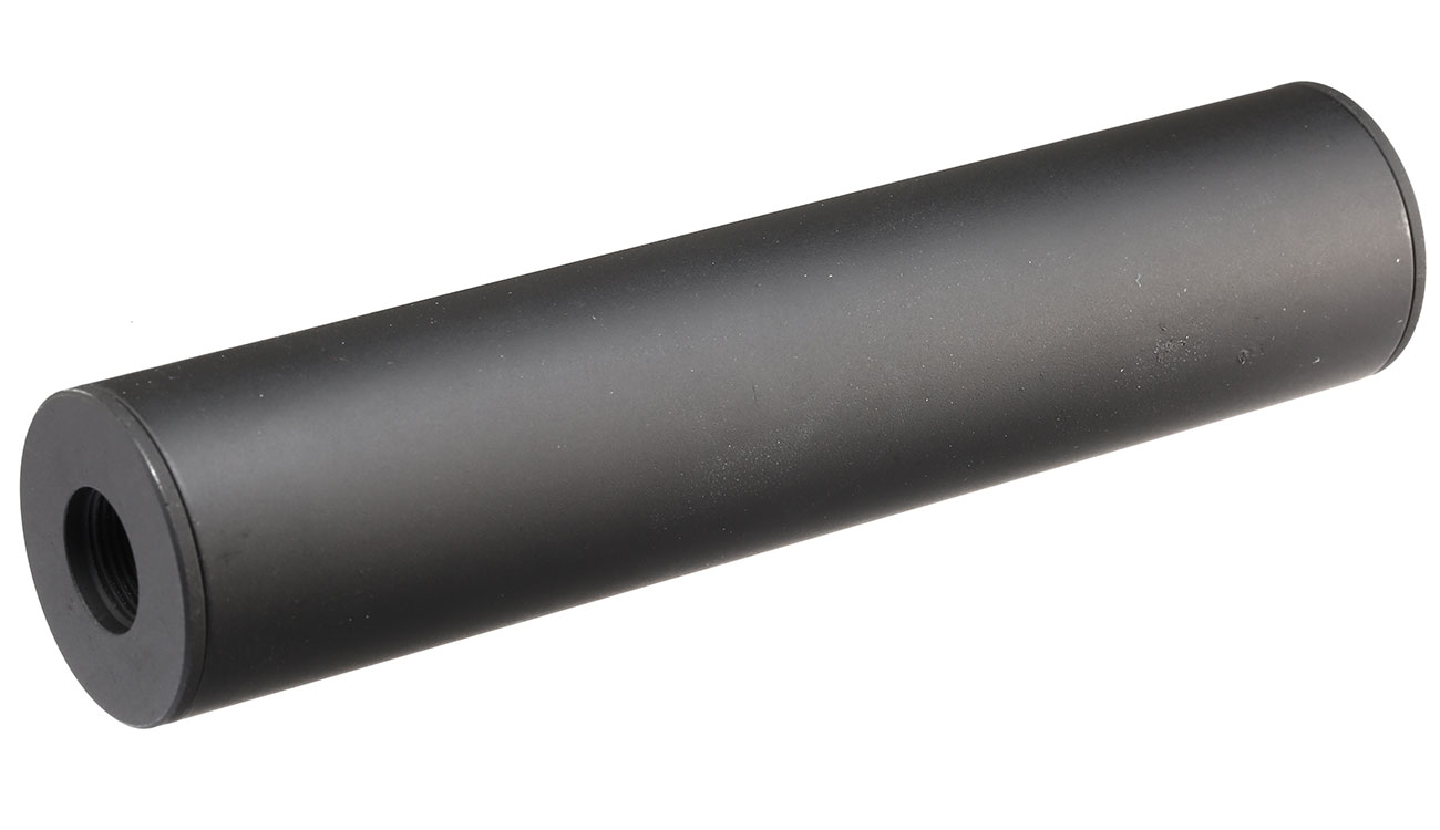 APS Sub-Sonic Aluminium Suppressor 150 x 33mm 14mm+ / 14mm- schwarz Bild 1