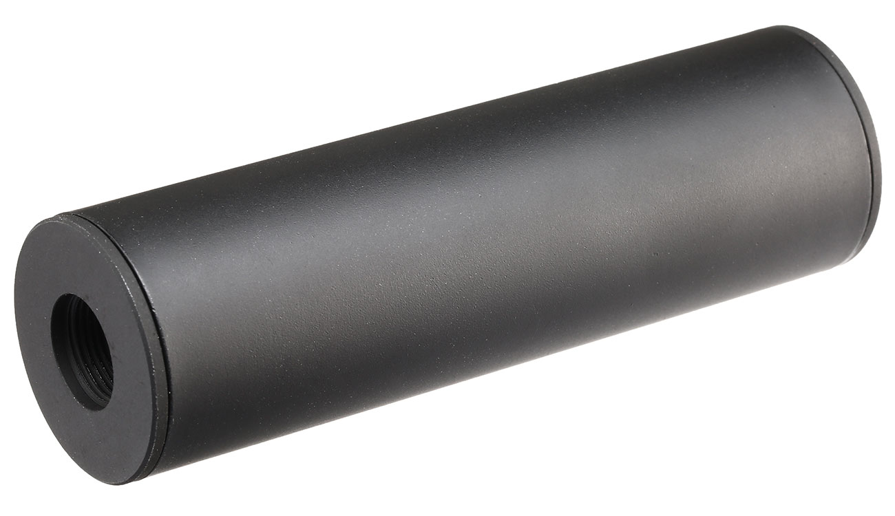 APS Sub-Sonic Aluminium Suppressor 110 x 33mm 14mm+ / 14mm- schwarz Bild 1