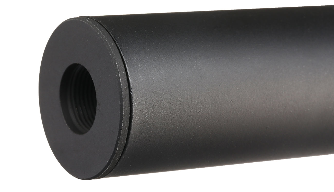 APS Sub-Sonic Aluminium Suppressor 110 x 33mm 14mm+ / 14mm- schwarz Bild 5