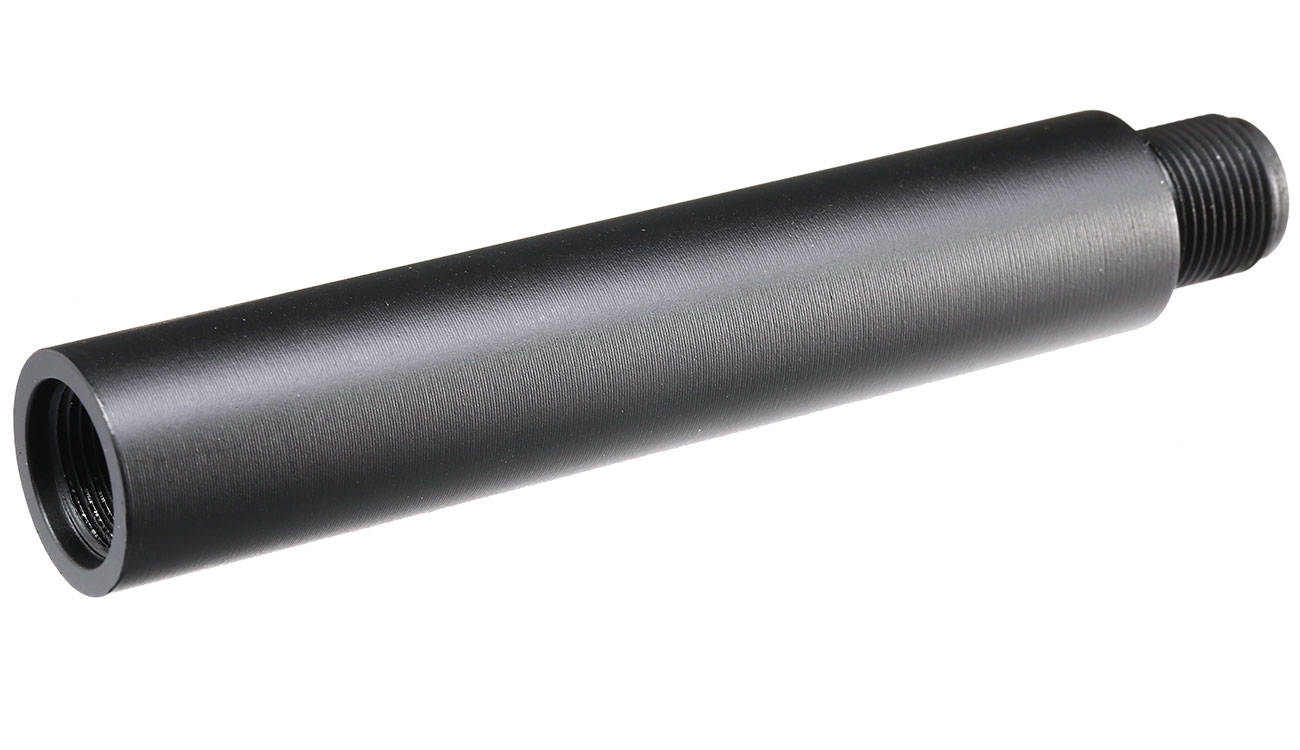 APS 110mm Aluminium Außenlauf Extension 14mm- schwarz