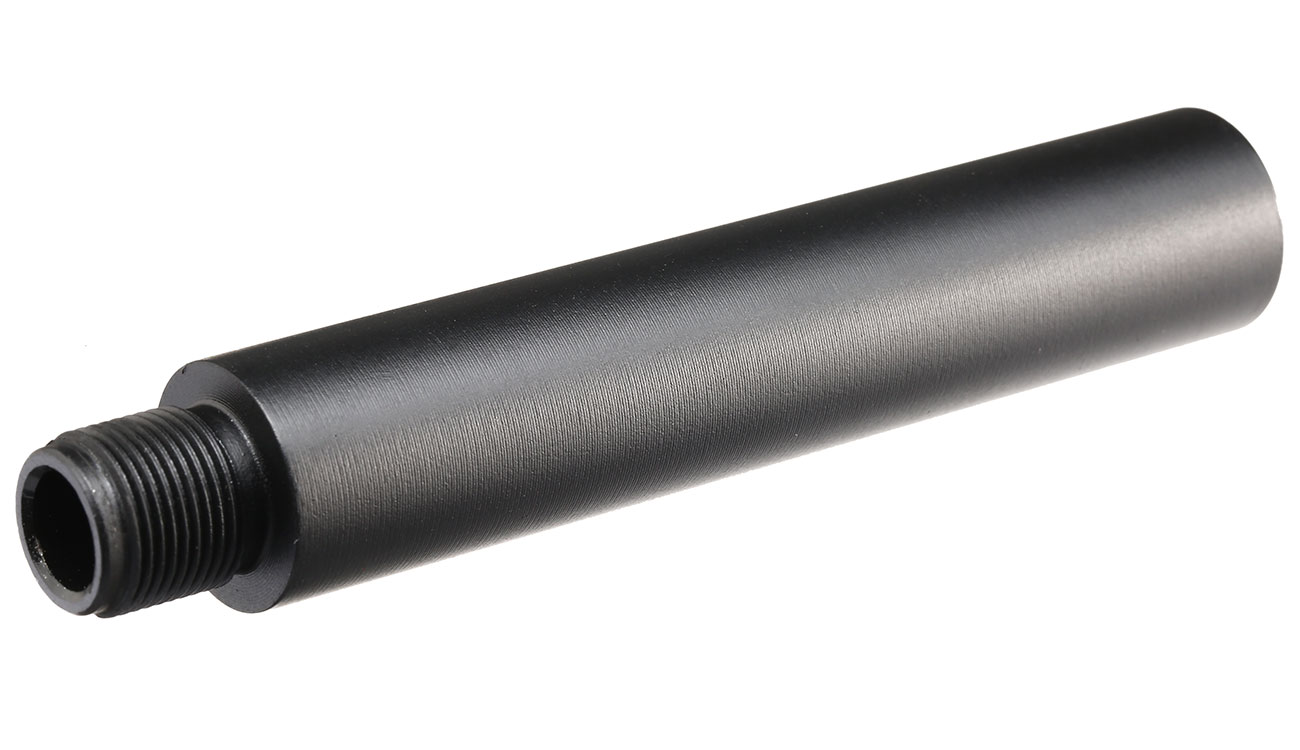 APS 110mm Aluminium Außenlauf Extension 14mm- schwarz Bild 1