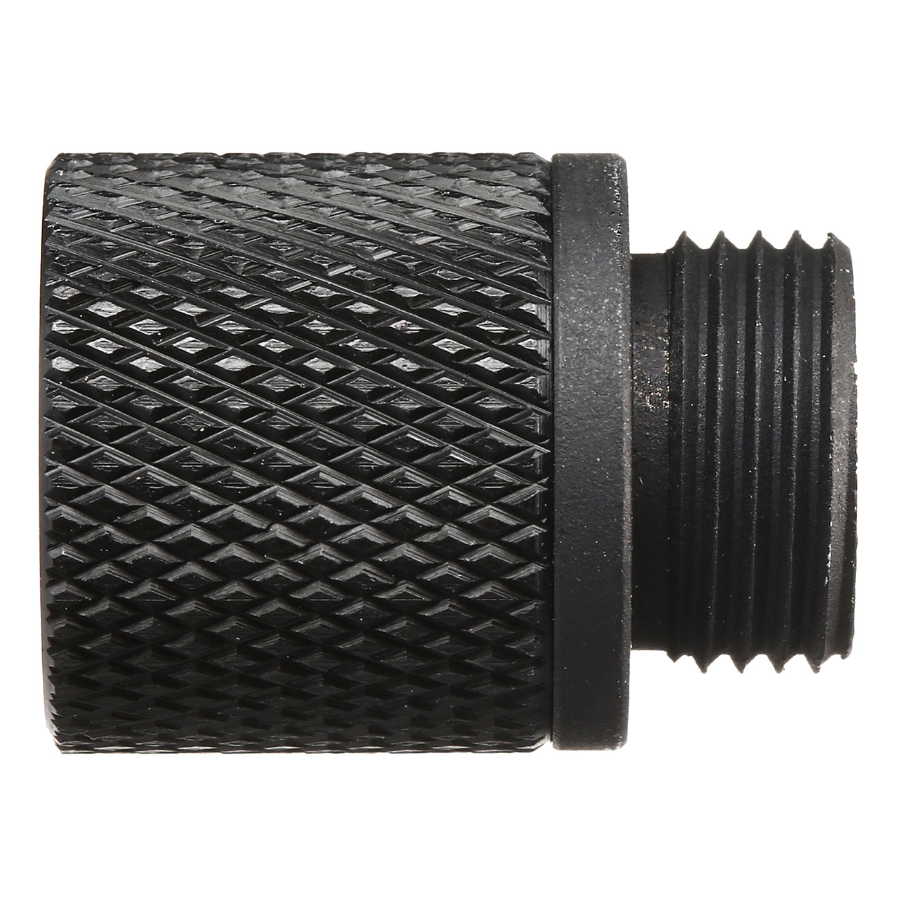 APS Aluminium Schalldmpferadapter f. Pistolen 12mm- auf 14mm- schwarz Bild 2