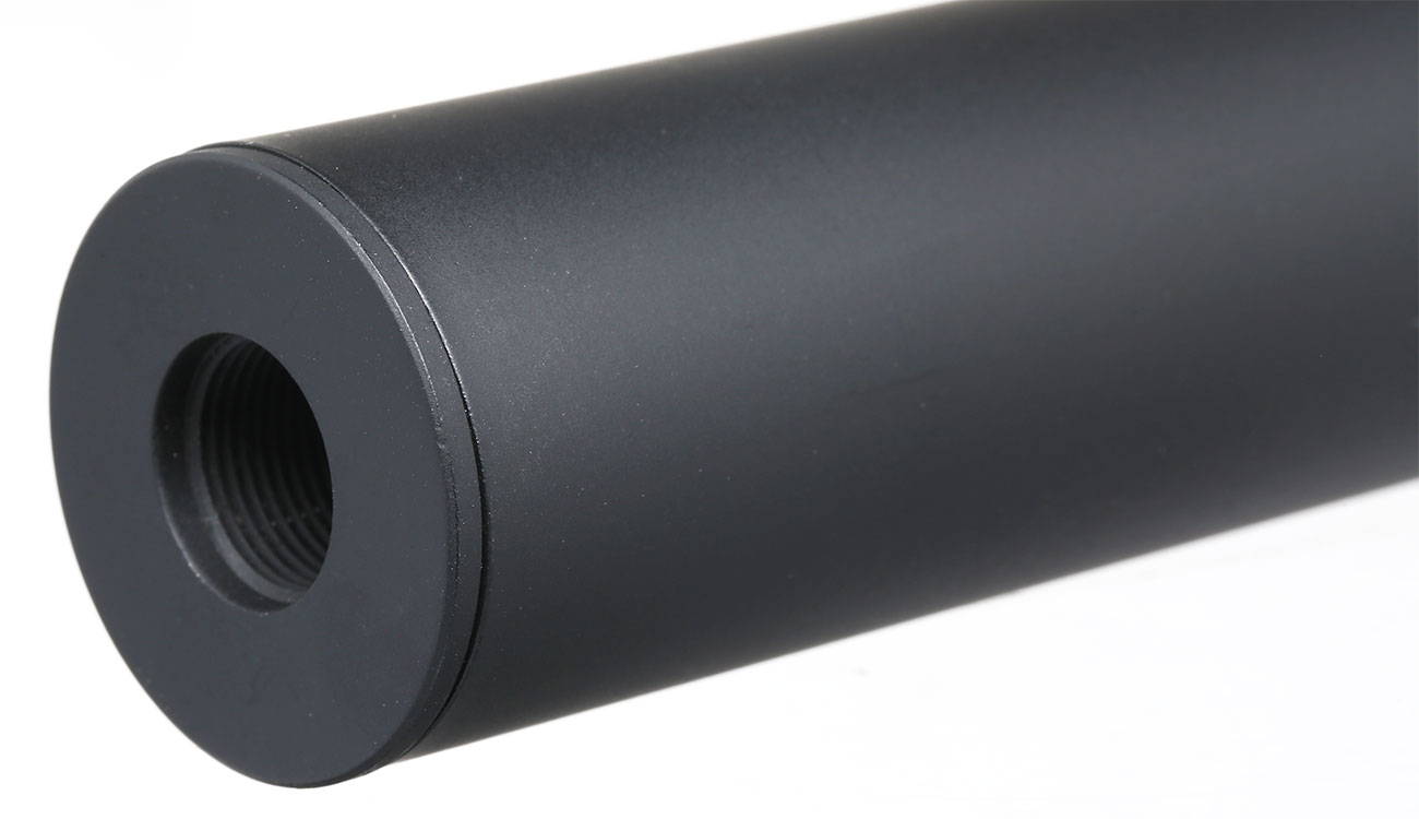APS Sub-Sonic Aluminium Suppressor 230 x 33mm 14mm+ / 14mm- schwarz Bild 4