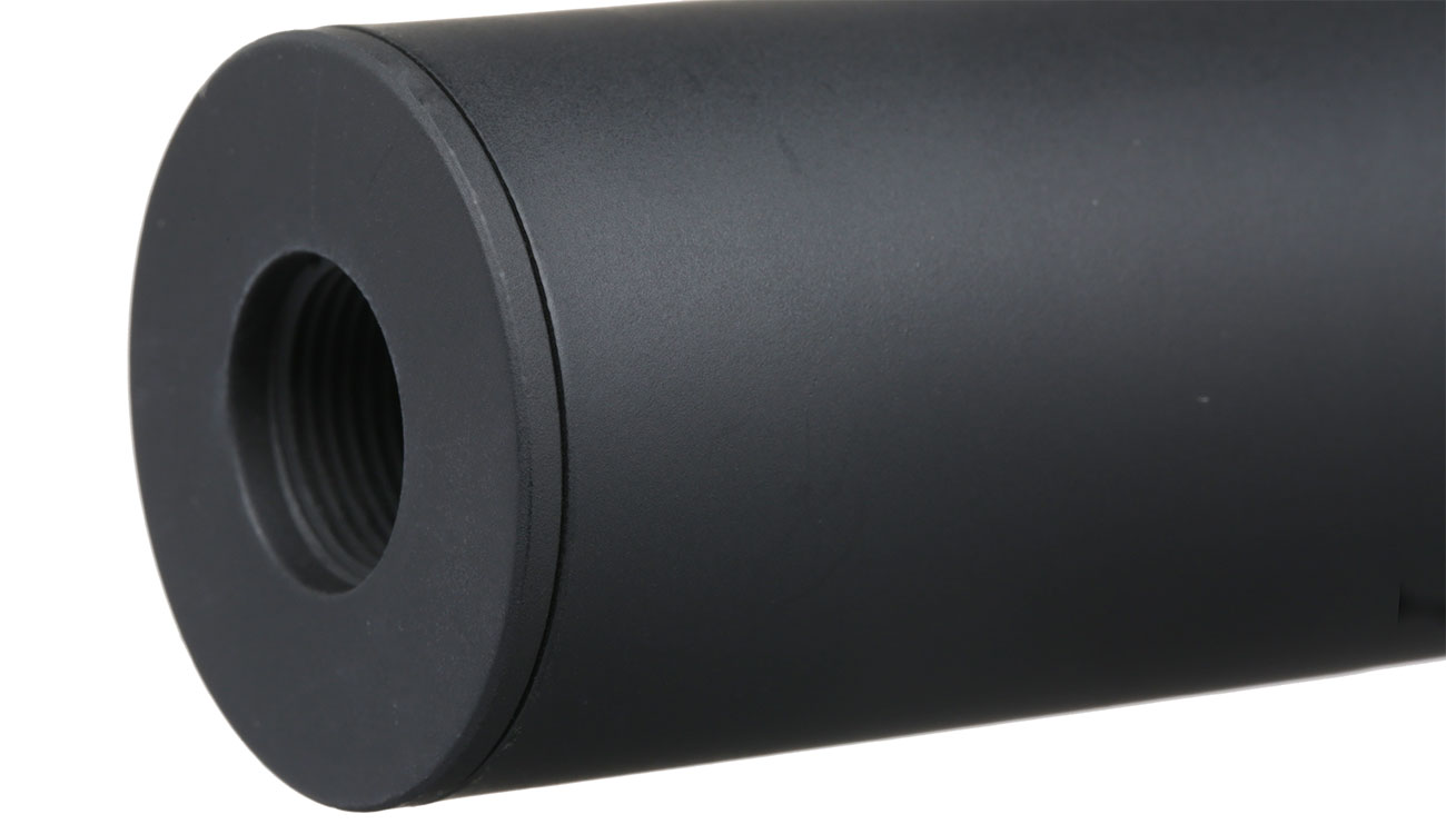 APS Sub-Sonic Aluminium Suppressor 230 x 33mm 14mm+ / 14mm- schwarz Bild 5