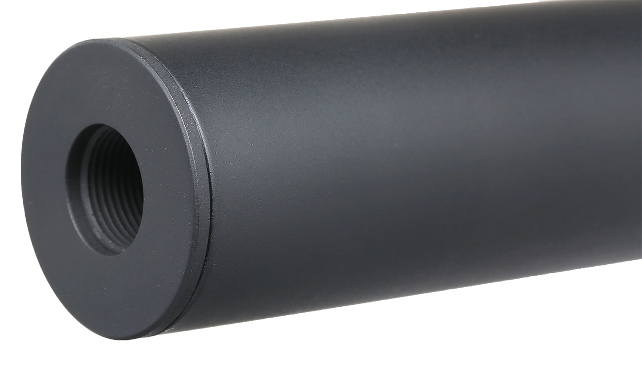 APS Sub-Sonic Aluminium Suppressor 190 x 33mm 14mm+ / 14mm- schwarz Bild 5