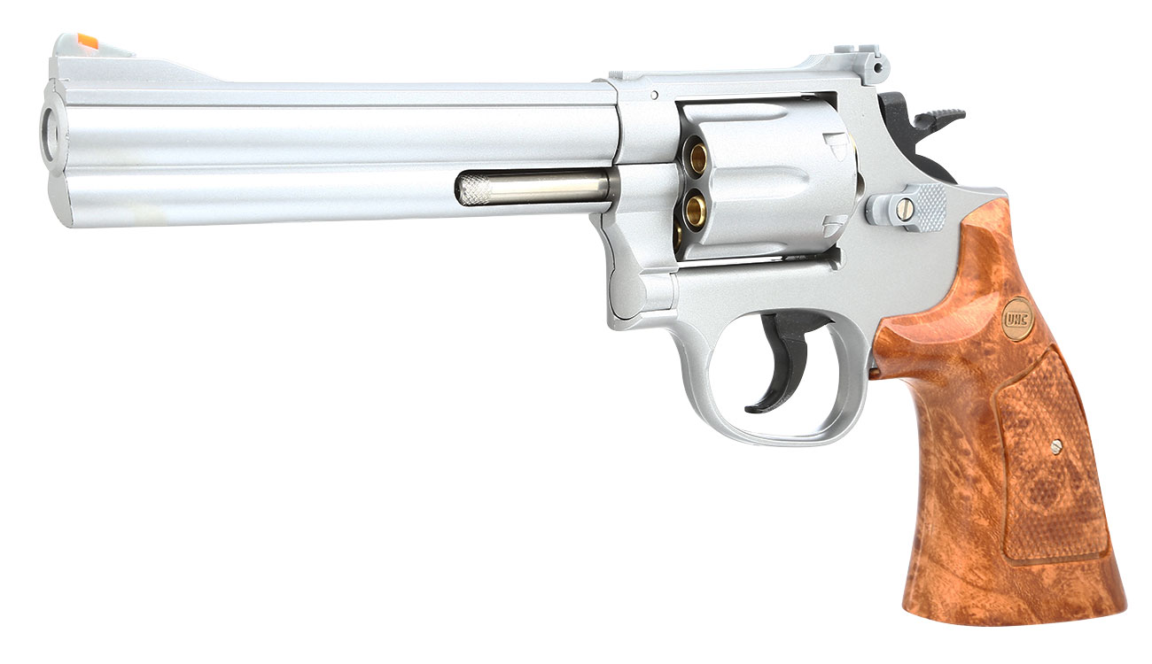 UHC M-29 6 Zoll Gas Revolver 6mm BB silber