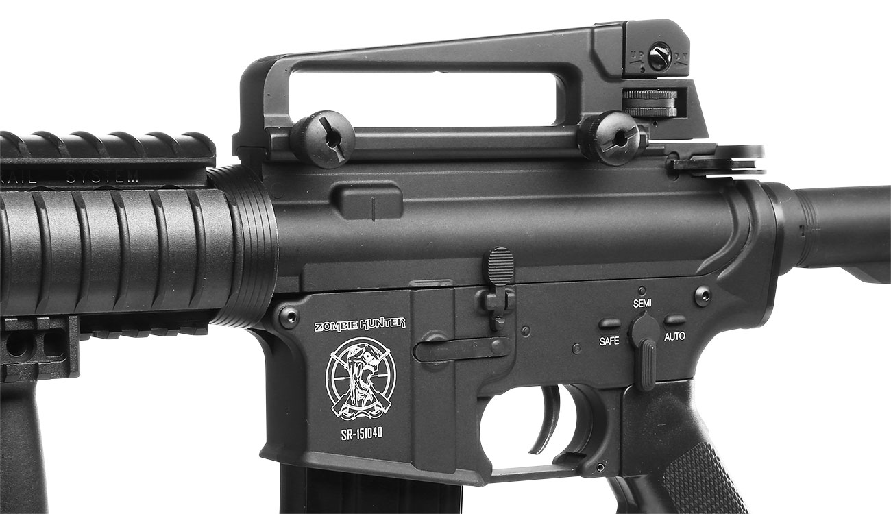 SRC SR4 RIS Carbine Vollmetall CO2 Non-Blow-Back 6mm BB schwarz Bild 8