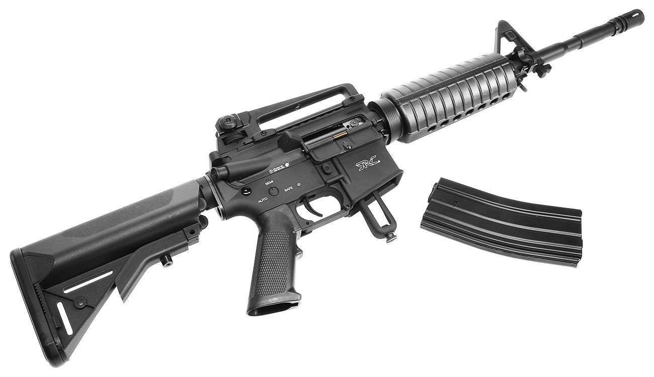 SRC SR4A1 Tactical Carbine Vollmetall CO2 Non-Blow-Back 6mm BB schwarz Bild 5