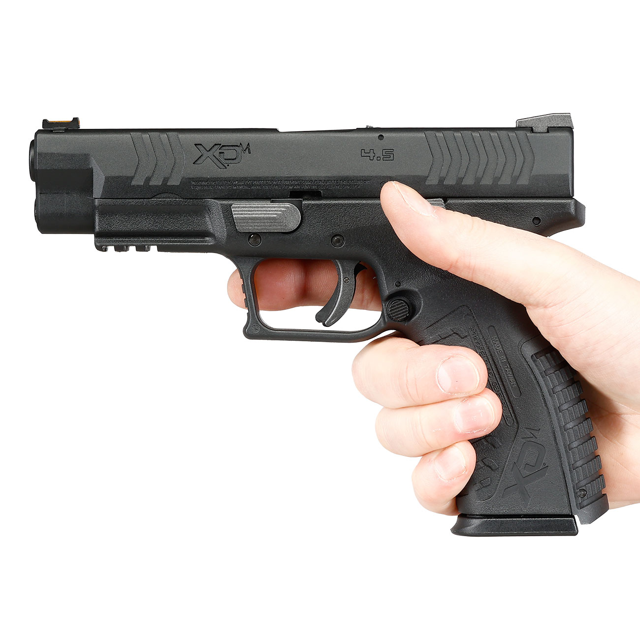 Wei-ETech Springfield Armory XDM 4.5 mit Metallschlitten GBB 6mm BB schwarz Bild 3