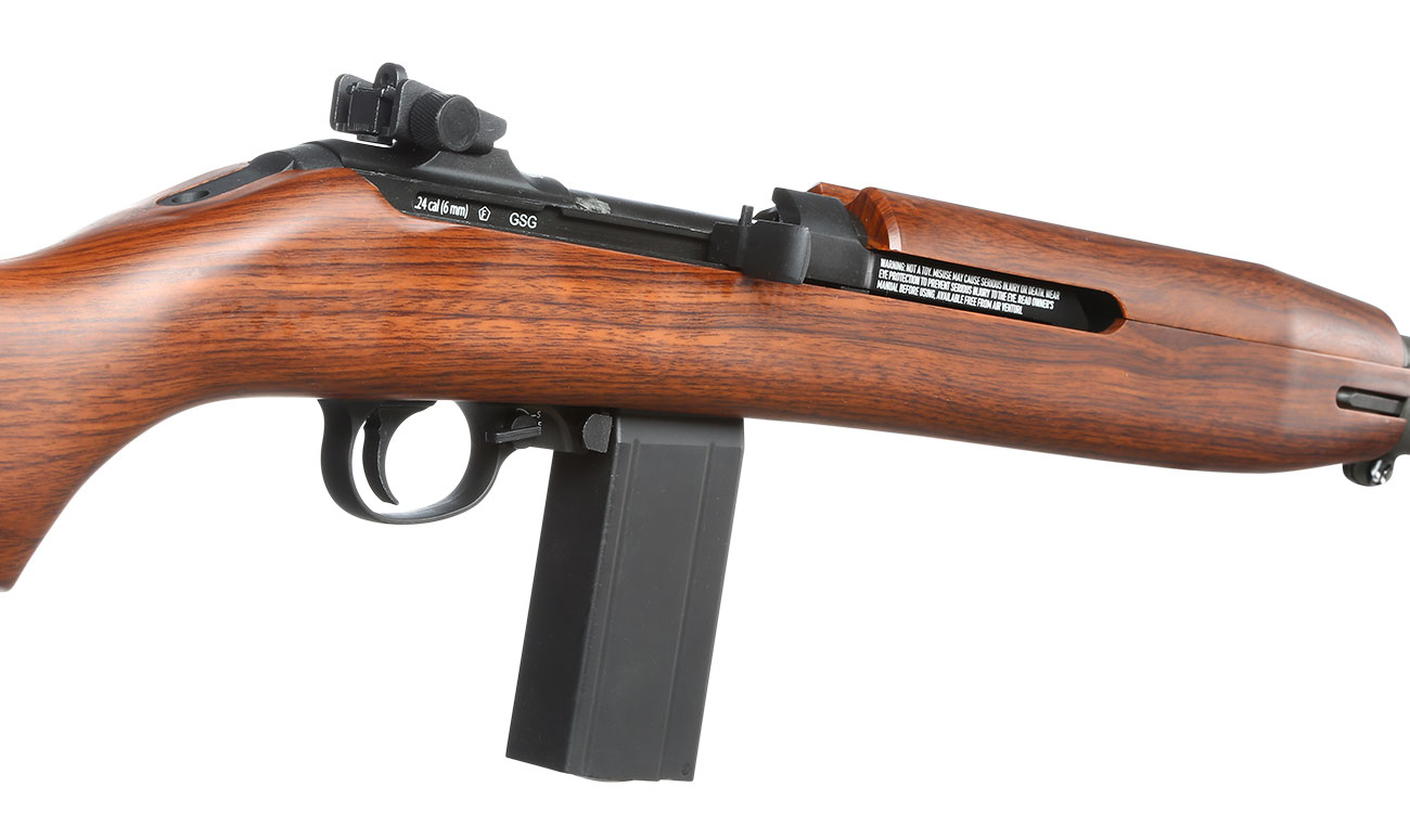 King Arms Springfield Armory M1 Carbine Vollmetall CO2 BlowBack 6mm BB Holzoptik-Version Bild 7