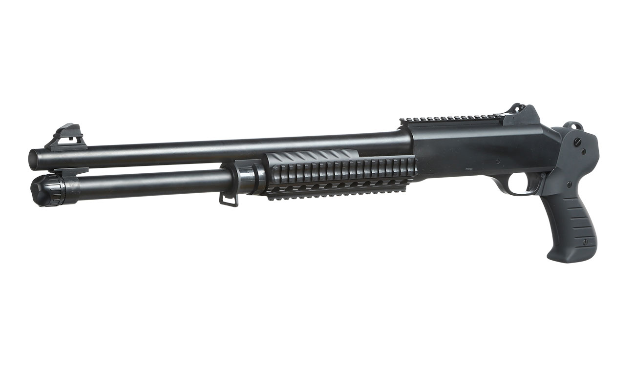 Nuprol Sierra Storm Charlie Tactical Tri-Barrel Shotgun Polymer Springer 6mm BB schwarz