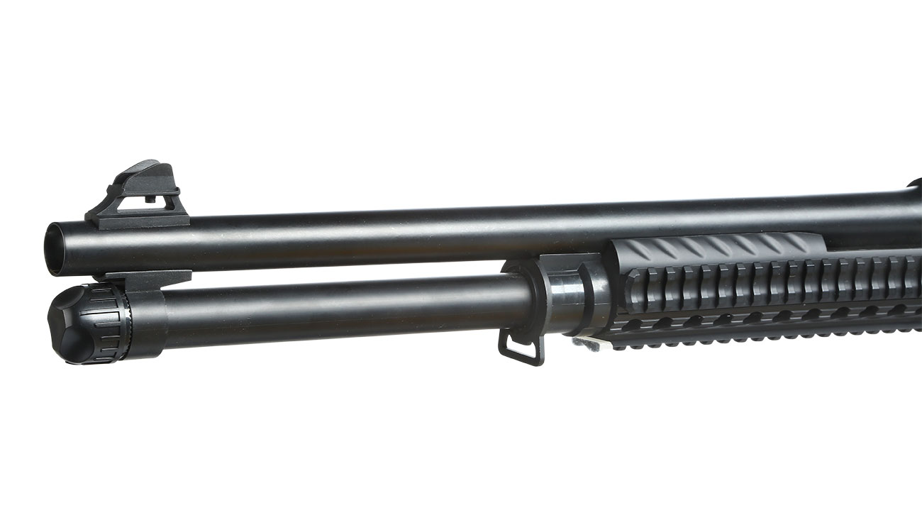 Nuprol Sierra Storm Charlie Tactical Tri-Barrel Shotgun Polymer Springer 6mm BB schwarz Bild 5
