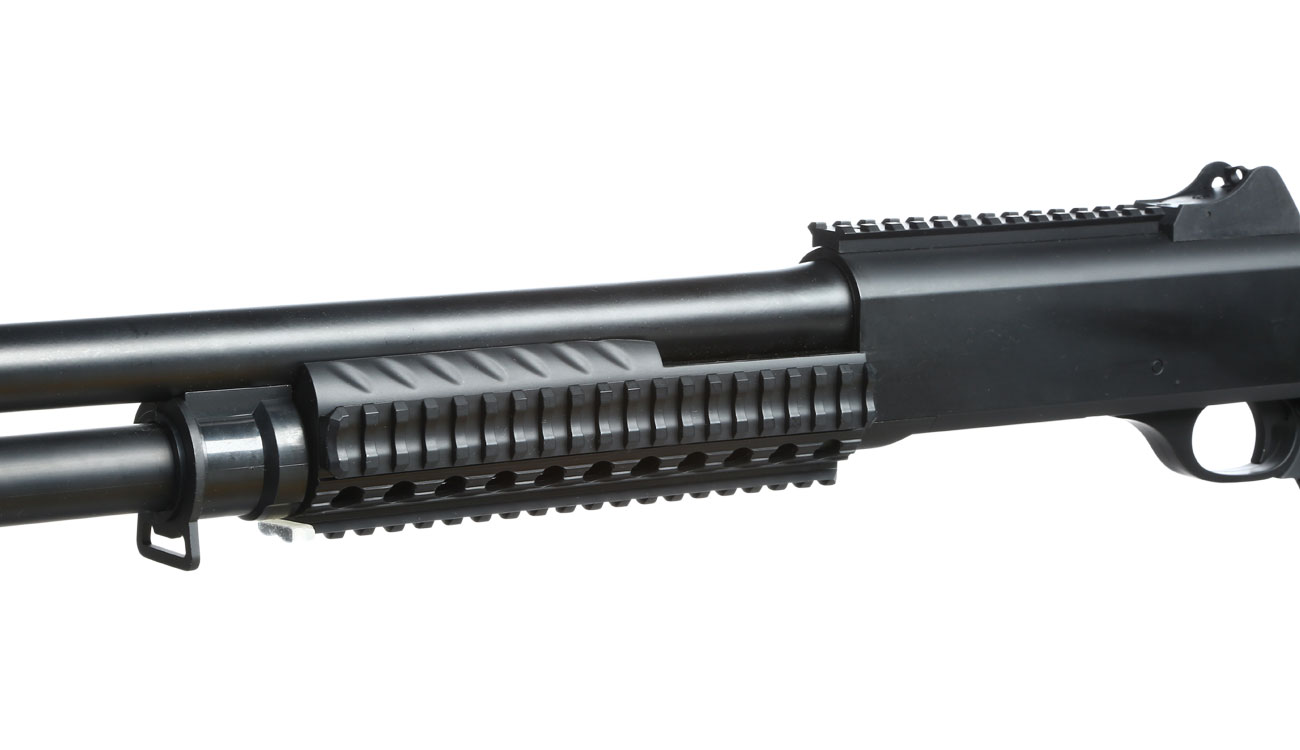 Nuprol Sierra Storm Charlie Tactical Tri-Barrel Shotgun Polymer Springer 6mm BB schwarz Bild 6