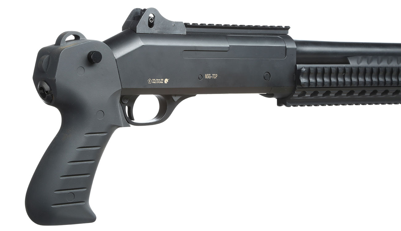 Nuprol Sierra Storm Charlie Tactical Tri-Barrel Shotgun Polymer Springer 6mm BB schwarz Bild 8