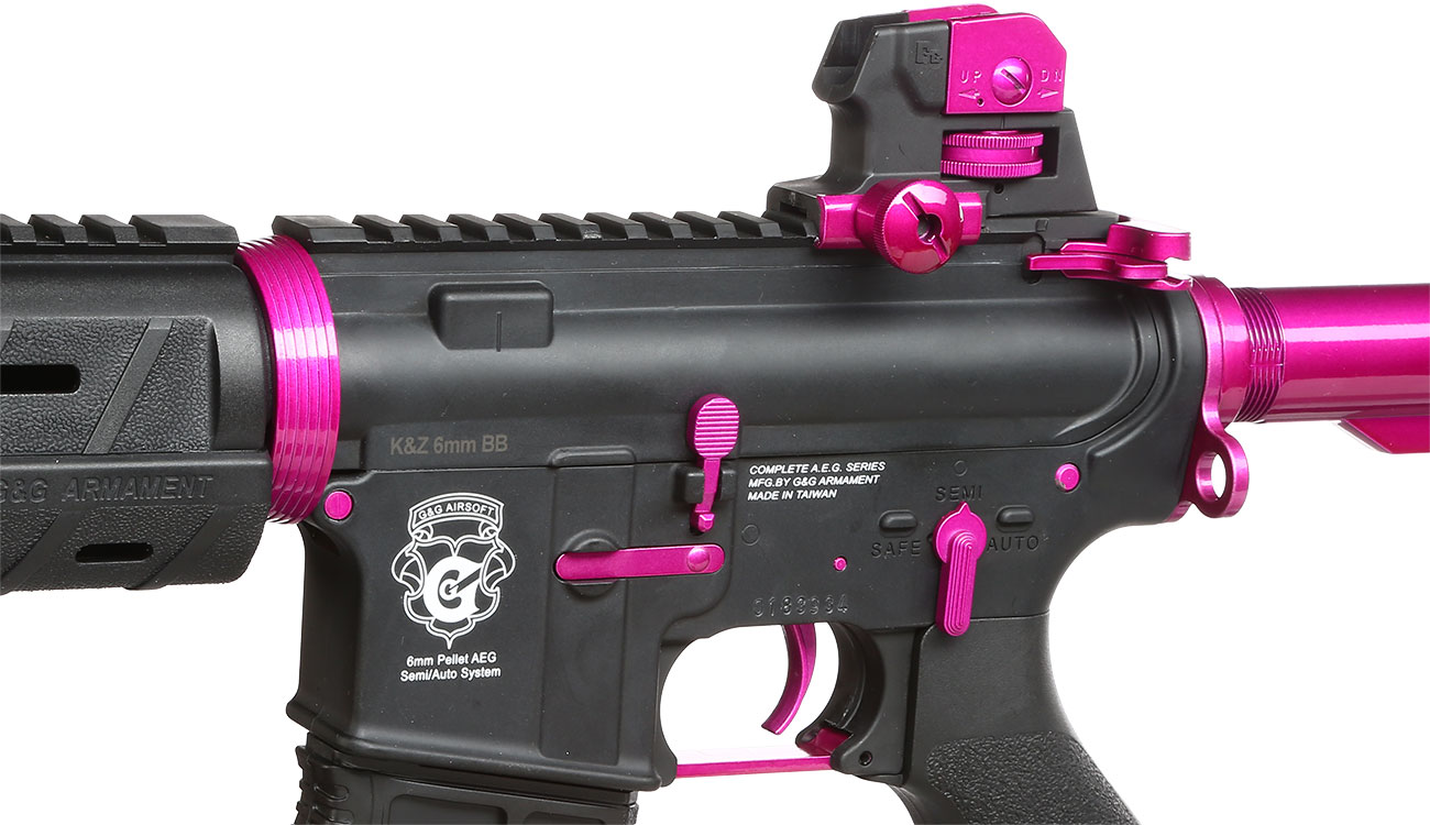 Ersatzteilset G&G GR4 G26 BlowBack Airsoft AEG 6mm BB Pink 'n' Black - Special Edition Bild 7