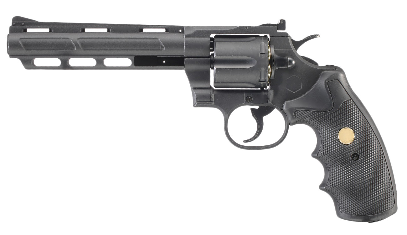 King Arms .357 Magnum Custom I 6 Zoll Revolver Vollmetall CO2 6mm BB schwarz Bild 1