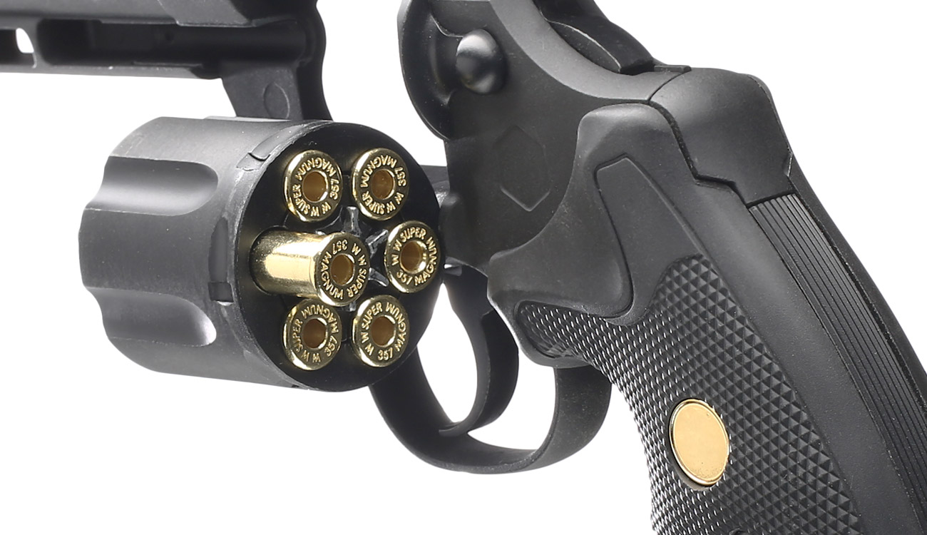 King Arms .357 Magnum Custom I 6 Zoll Revolver Vollmetall CO2 6mm BB schwarz Bild 6
