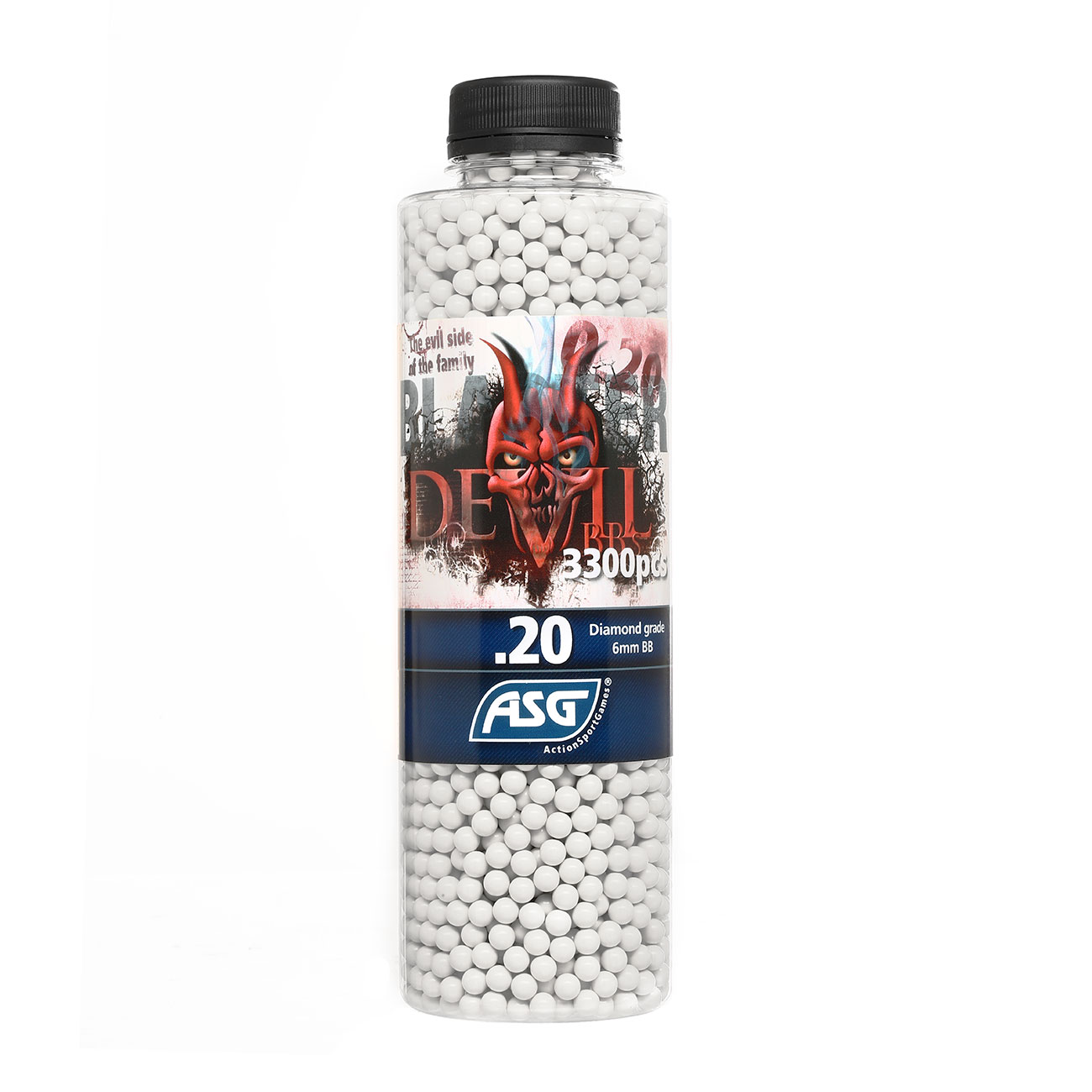 ASG Blaster Devil Diamond Grade BBs 0,20g 3.300er Flasche weiss