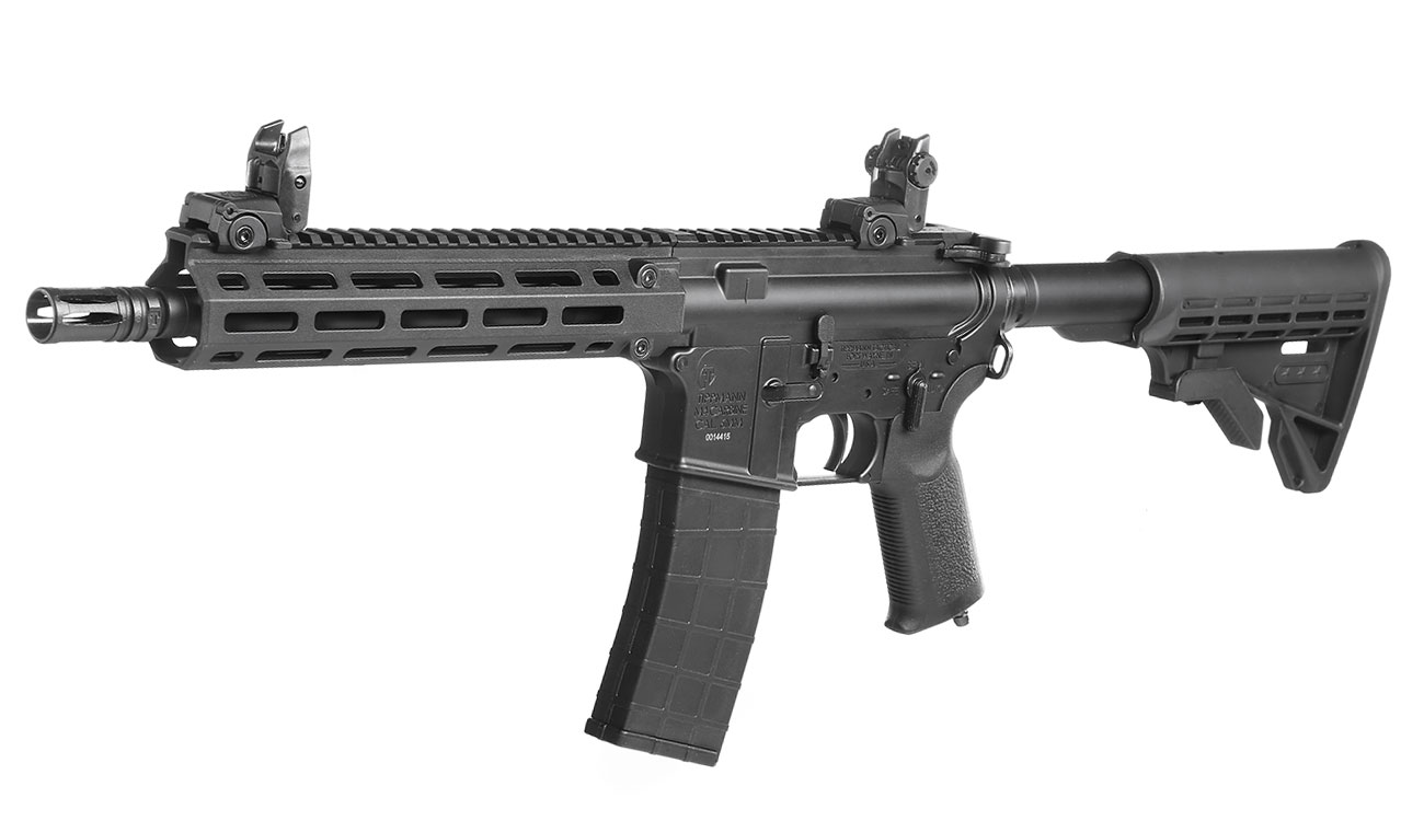 Tippmann Airsoft M4 M-LOK CQB Vollmetall HPA / CO2 BlowBack 6mm BB schwarz - V2