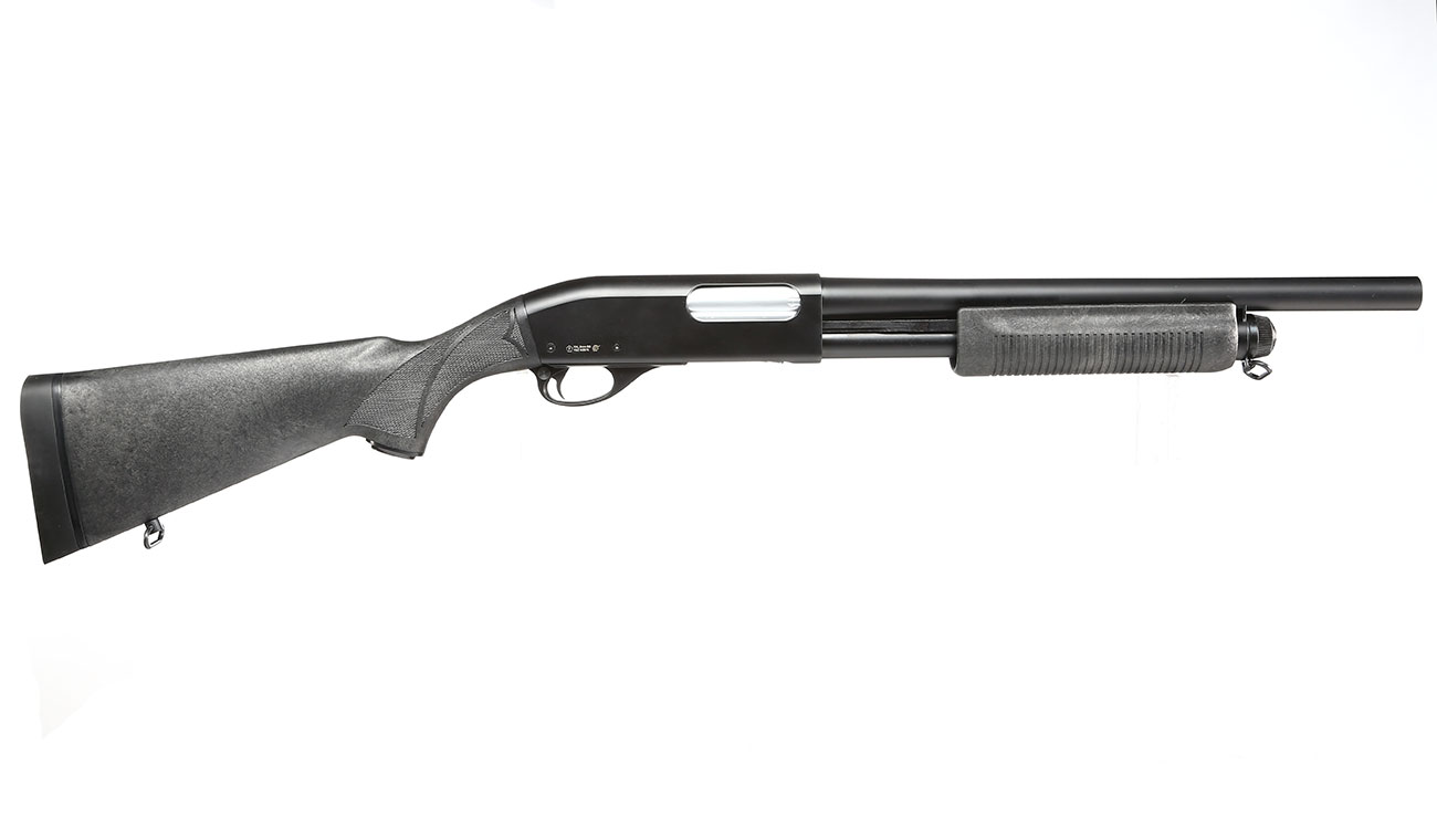 Maruzen M870 Standard Pump Action Gas Shotgun mit Hlsenauswurf 6mm BB schwarz Bild 2