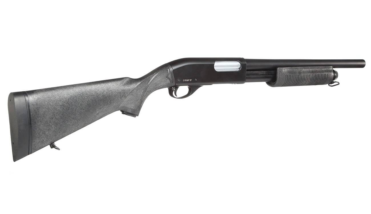 Maruzen M870 Standard Pump Action Gas Shotgun mit Hlsenauswurf 6mm BB schwarz Bild 3