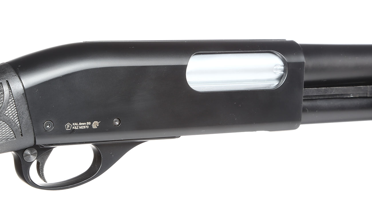 Maruzen M870 Standard Pump Action Gas Shotgun mit Hlsenauswurf 6mm BB schwarz Bild 7