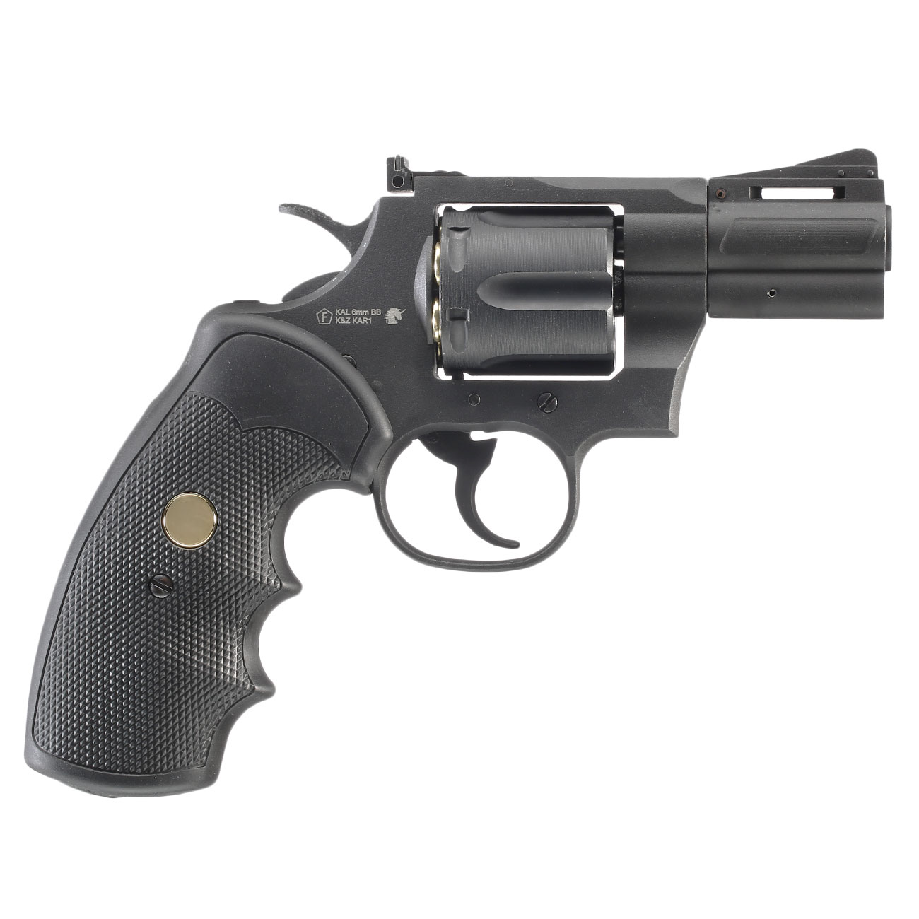 King Arms .357 Magnum Custom I 2.5 Zoll Revolver Vollmetall CO2 6mm BB schwarz Bild 2