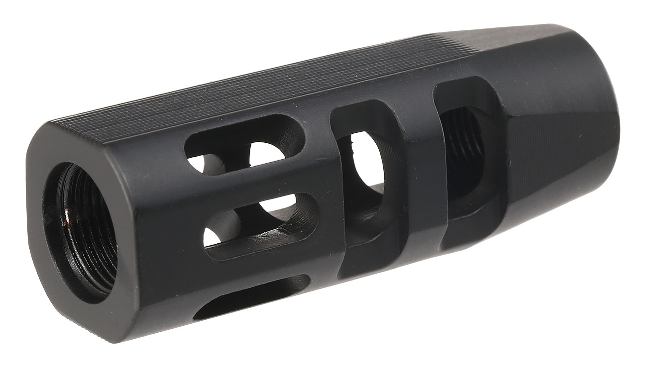 APS Evo Tech 1.1 Aluminium Flash-Hider schwarz 14mm-