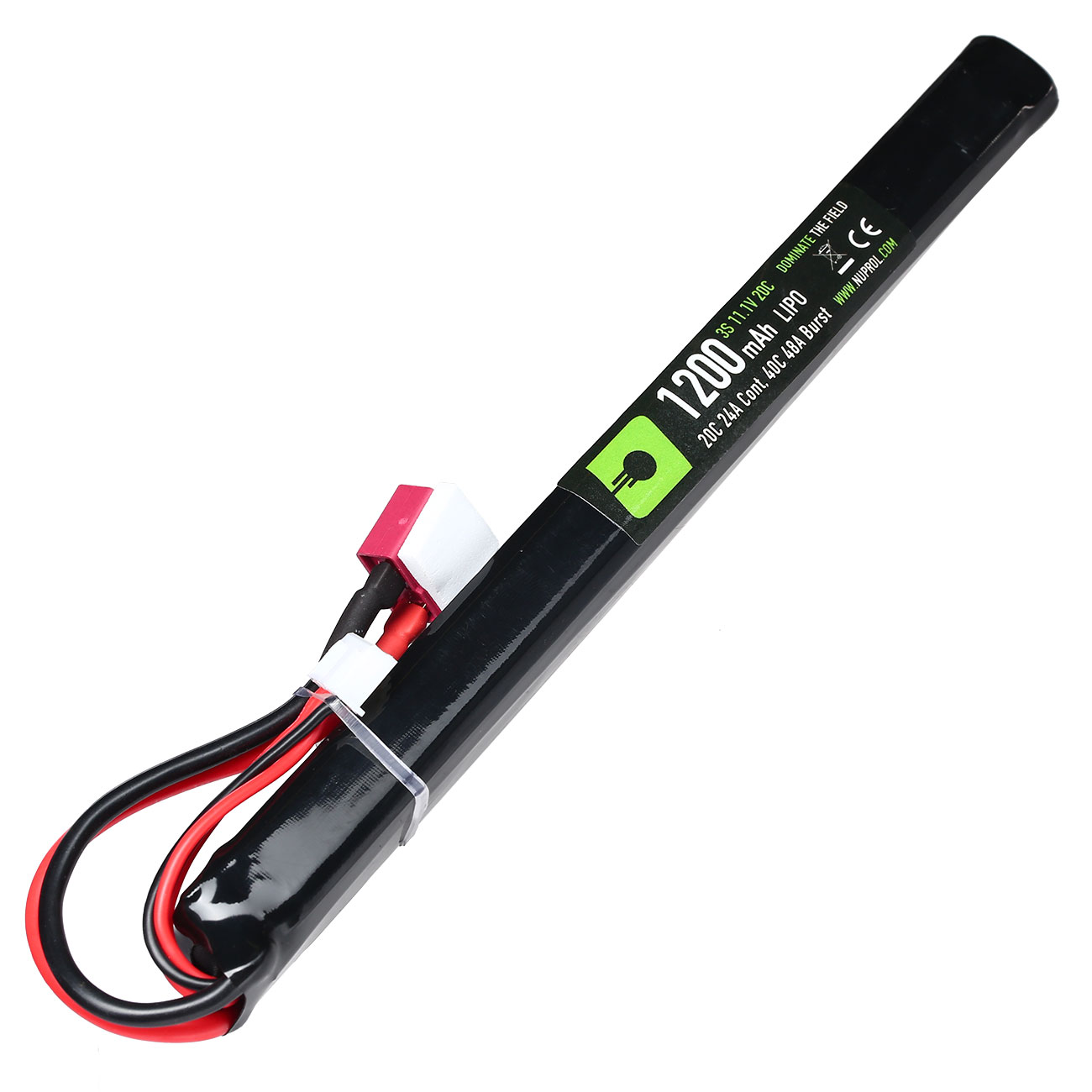 Nuprol Power Series LiPo Akku 11,1V 1200mAh 20C / 40C Slim Stick-Type m. Deans Anschluss