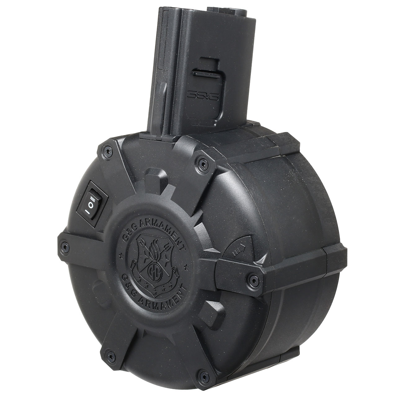G&G M4 / M16 Auto-Winding Trommelmagazin Hi-Cap 2300 Schuss schwarz Bild 1