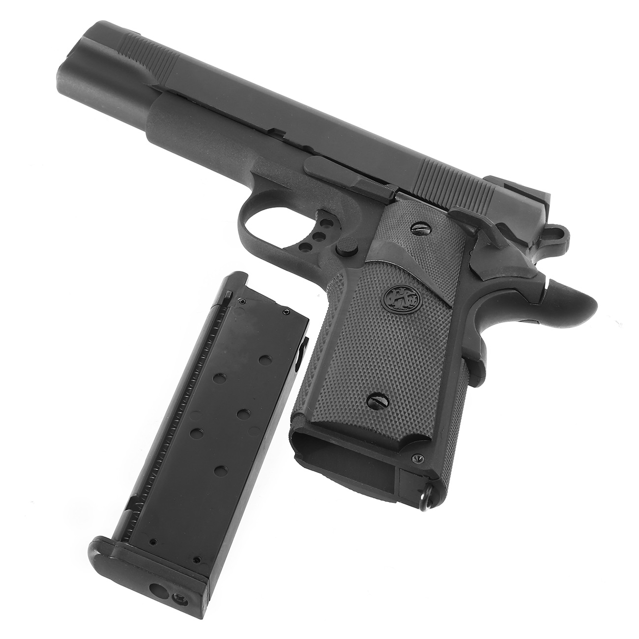 KLI M1911 MEU Vollmetall GBB 6mm BB schwarz Bild 6