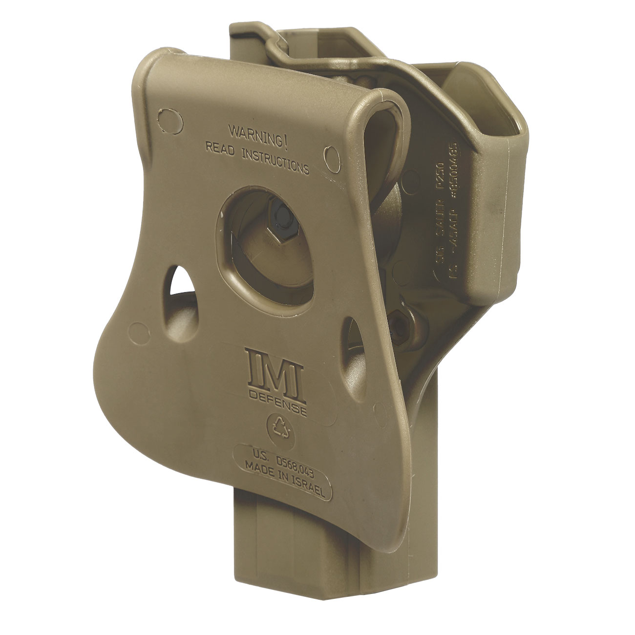 IMI Defense Level 2 Holster Kunststoff Paddle fr Sig Sauer P250 FS / P320 FS Modelle Tan Bild 3