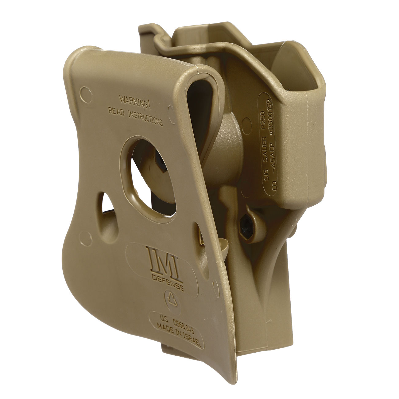 IMI Defense Level 2 Holster Kunststoff Paddle fr Sig Sauer P250 C / P320 C Modelle Tan Bild 3