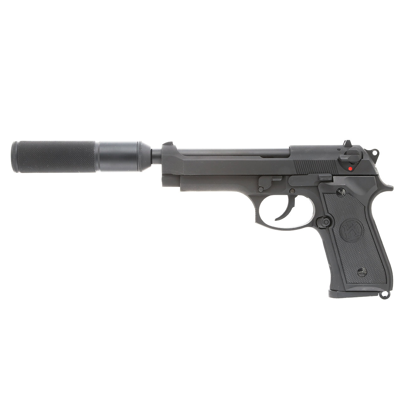 KLI M92 mit Silencer Vollmetall GBB 6mm BB schwarz Bild 1