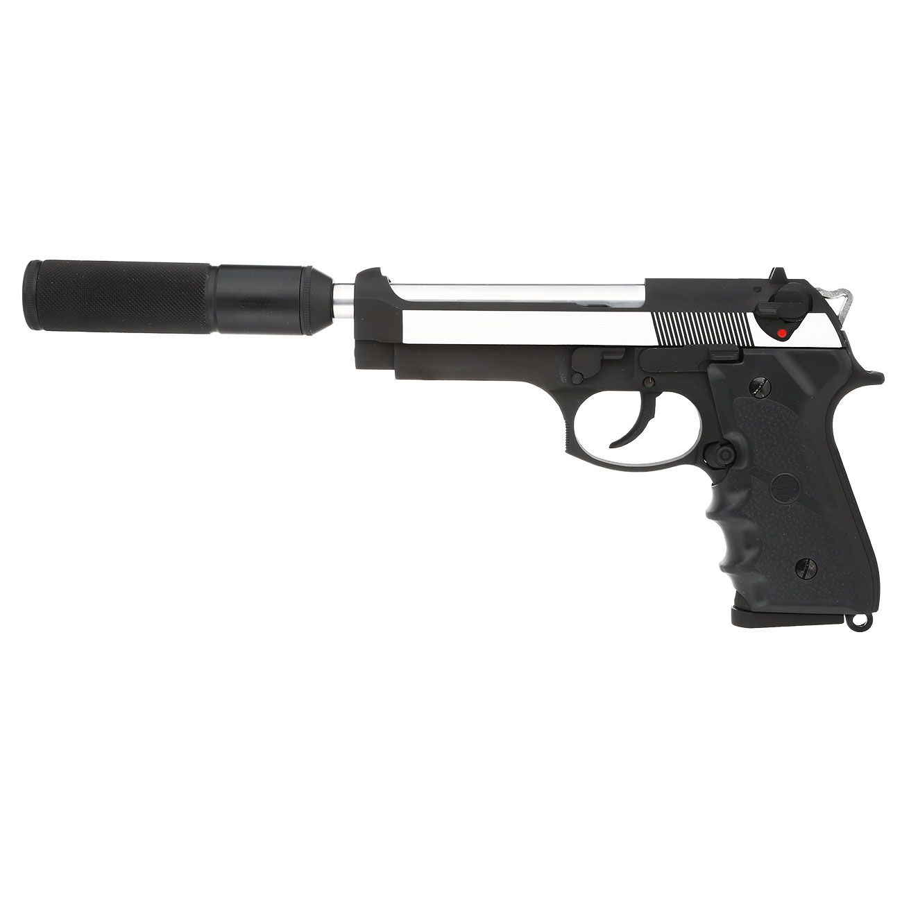 KLI M92 mit Silencer Vollmetall GBB 6mm BB Dual Tone Bild 1