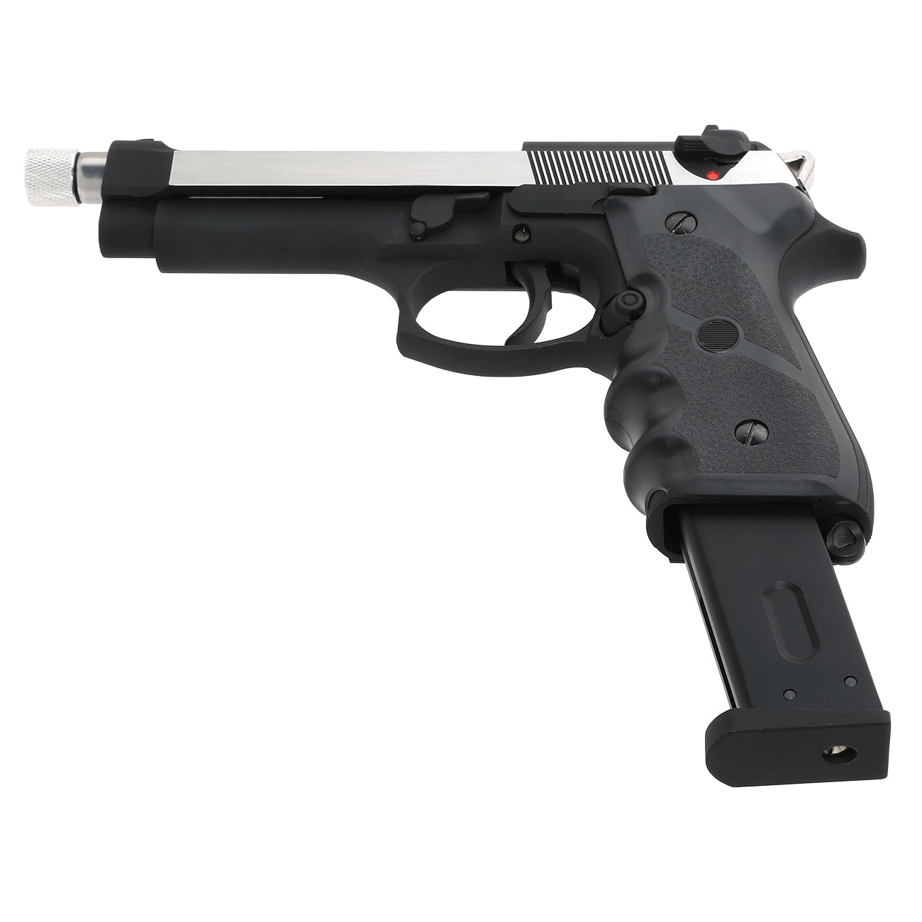 KLI M92 mit Silencer Vollmetall GBB 6mm BB Dual Tone Bild 5