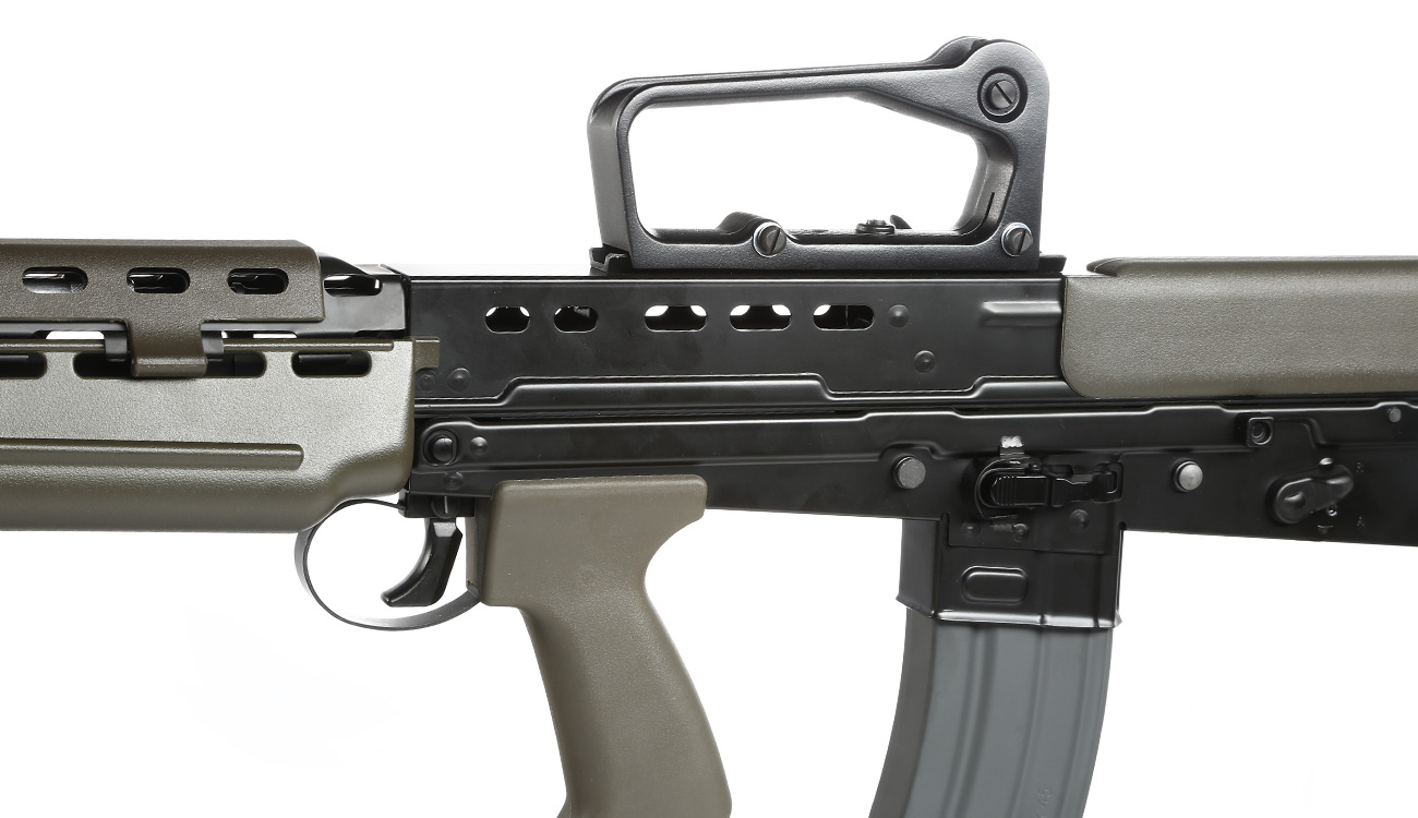 G&G L85 Carbine ETU-Mosfet BlowBack Vollmetall S-AEG 6mm BB oliv / schwarz Bild 6
