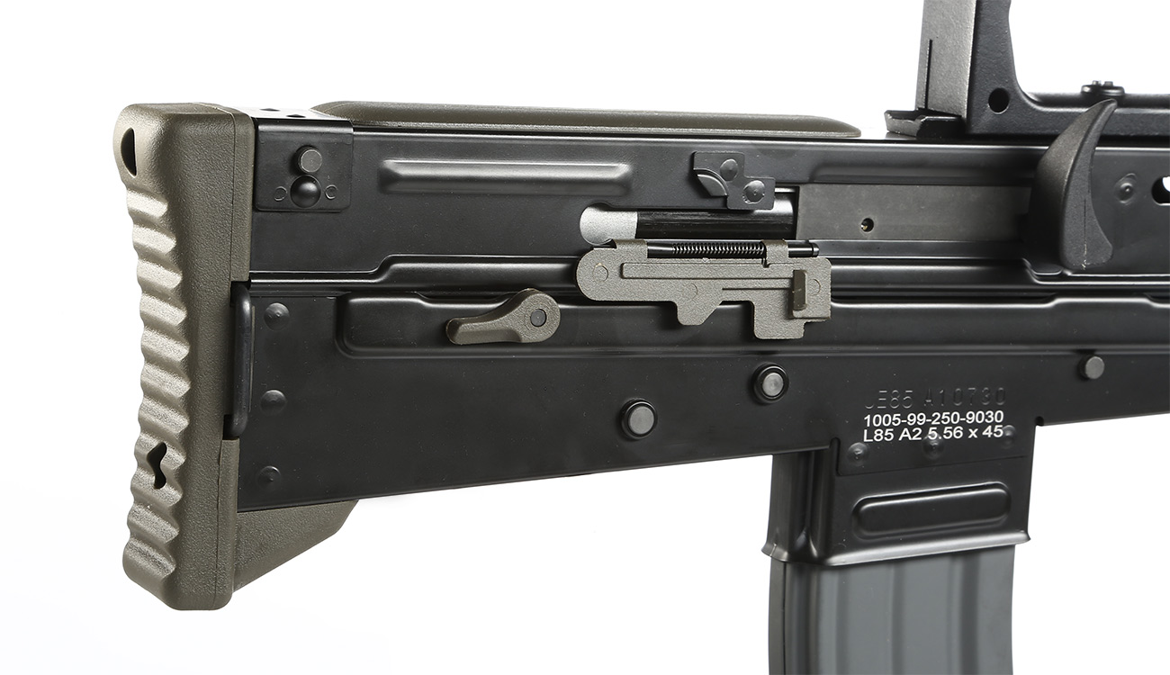 G&G L85 Carbine ETU-Mosfet BlowBack Vollmetall S-AEG 6mm BB oliv / schwarz Bild 8
