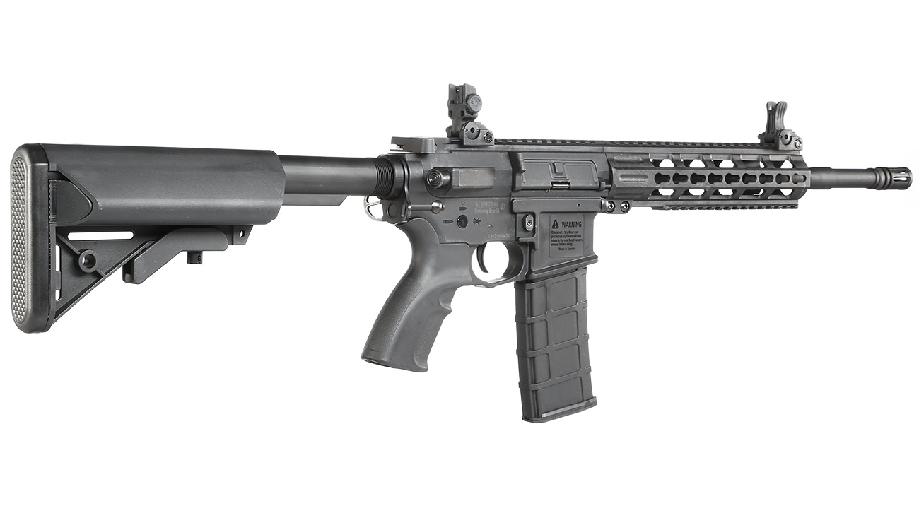Tippmann M4 Commando 14.5 Carbine KeyMod Polymer S-AEG 6mm BB schwarz Bild 1
