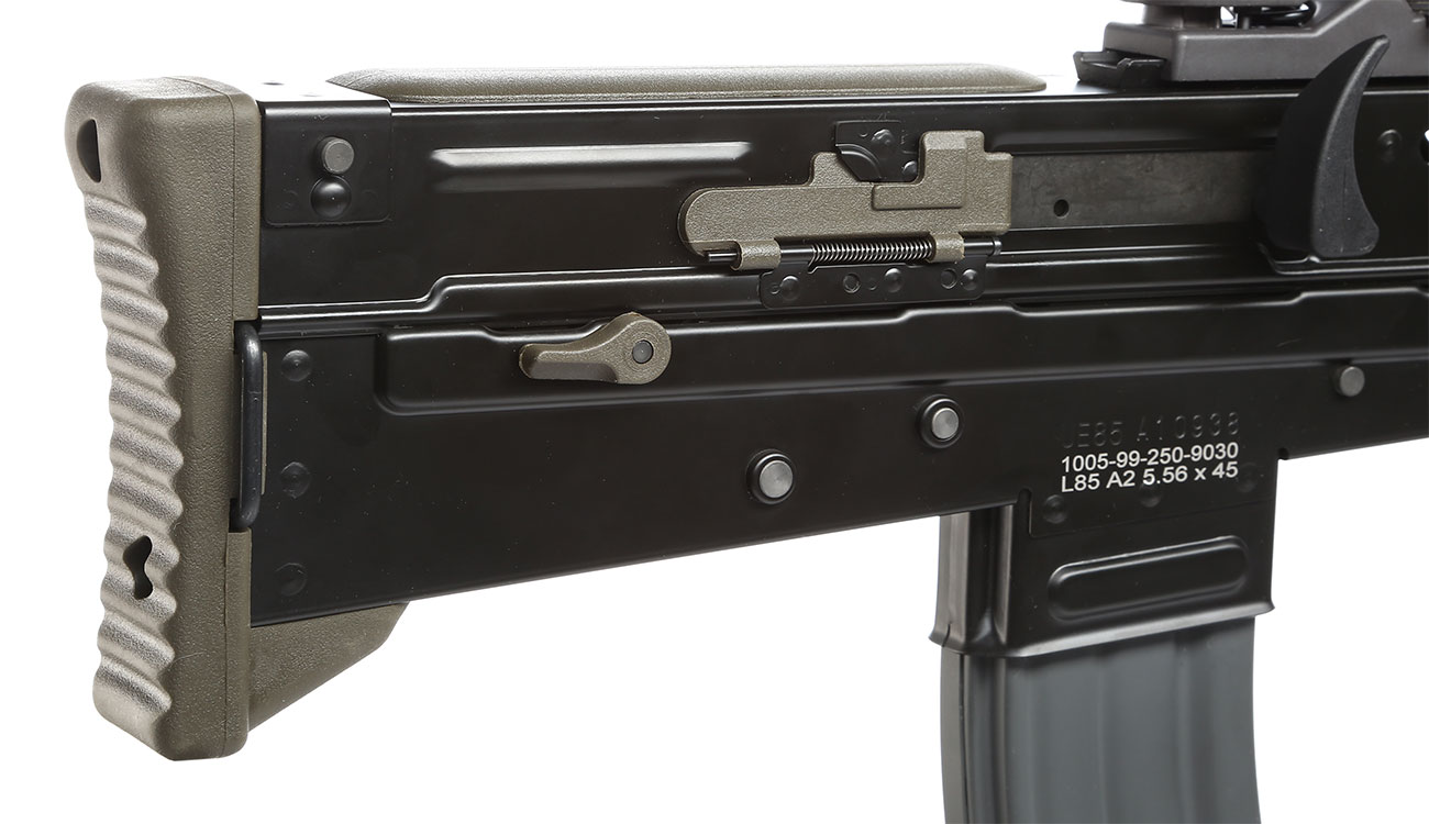 G&G L85 AFV ETU-Mosfet BlowBack Vollmetall S-AEG 6mm BB oliv / schwarz Bild 8