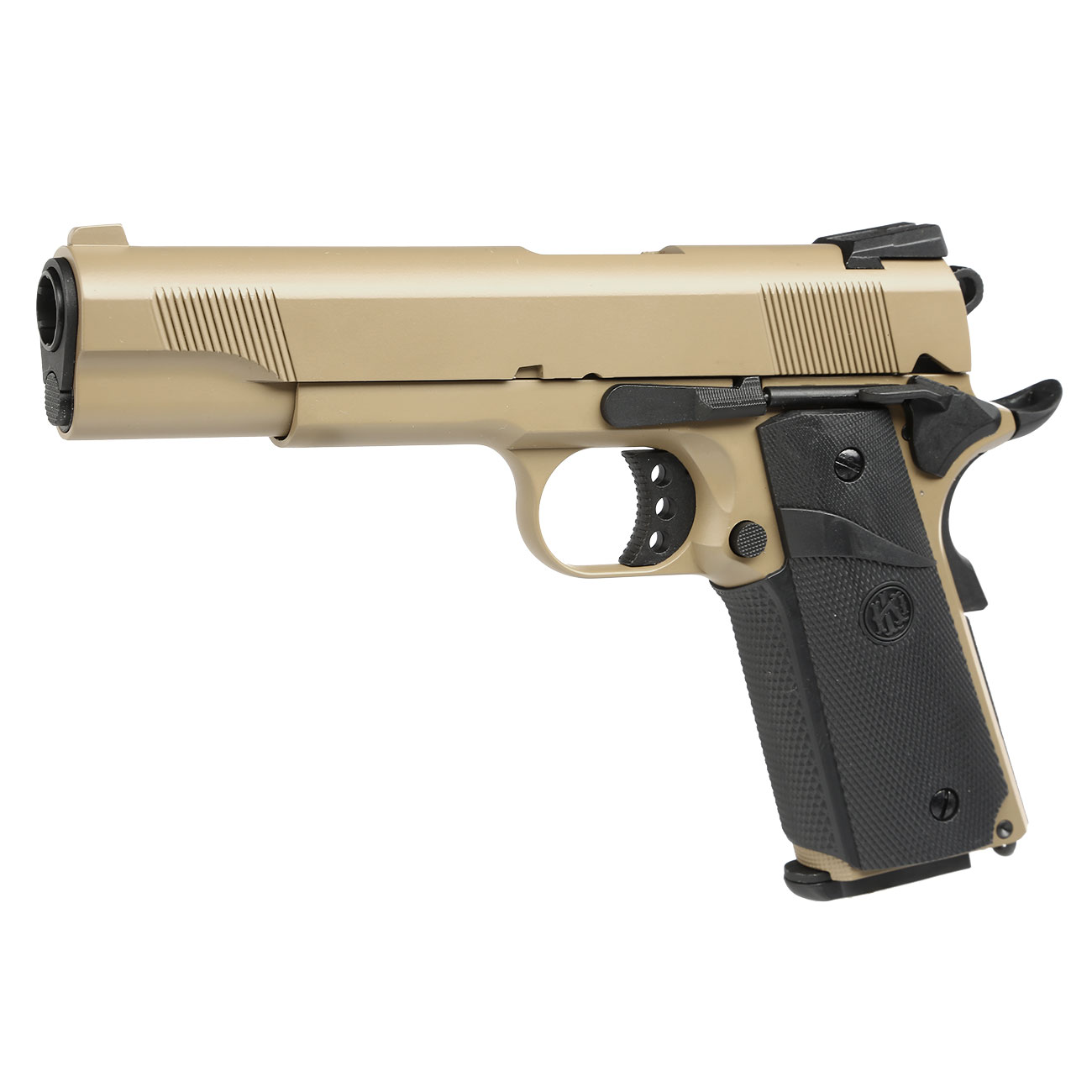 KLI M1911 MEU Vollmetall GBB 6mm BB Desert Tan