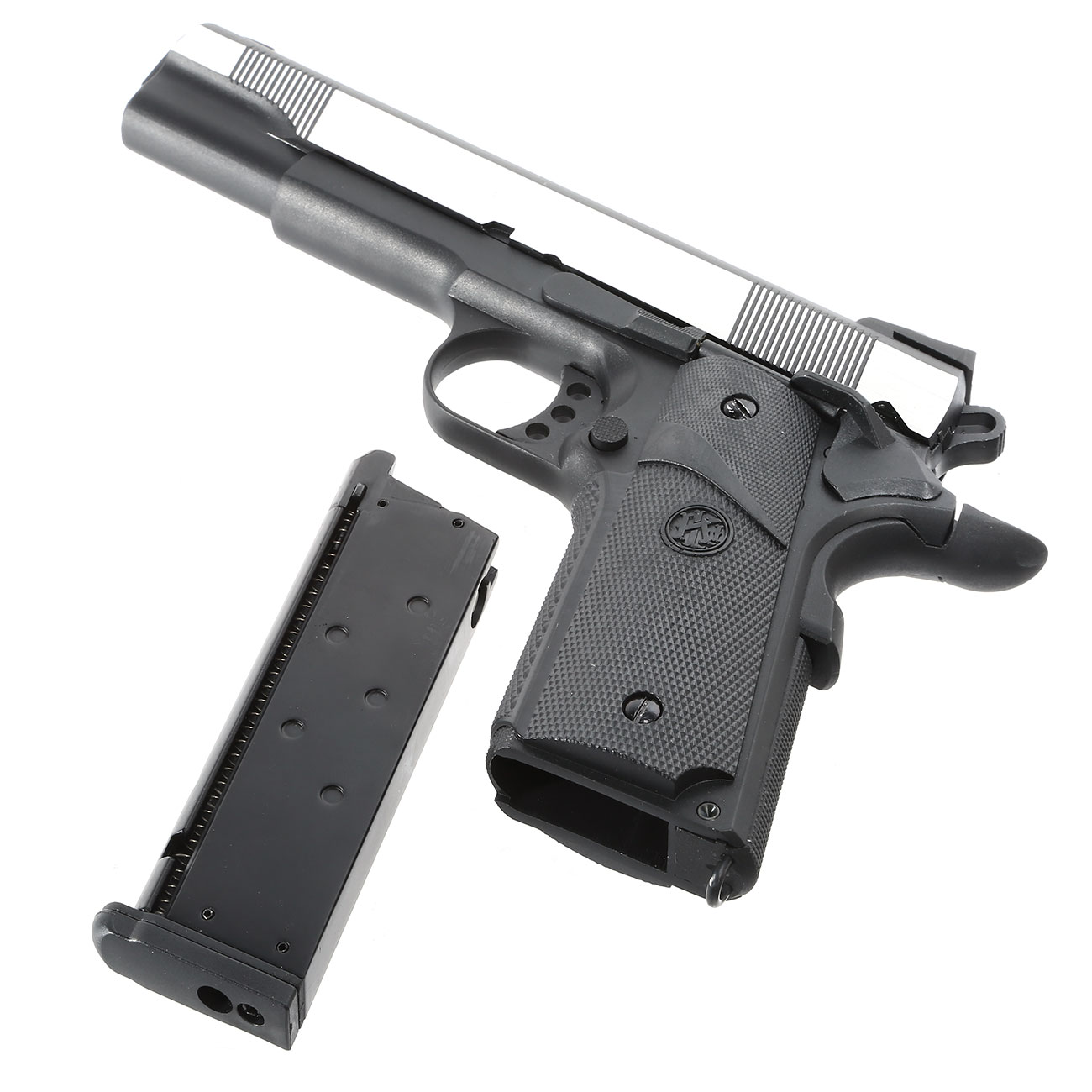 Ersatzteilset KLI M1911 MEU Vollmetall GBB 6mm BB Dual Tone Bild 6