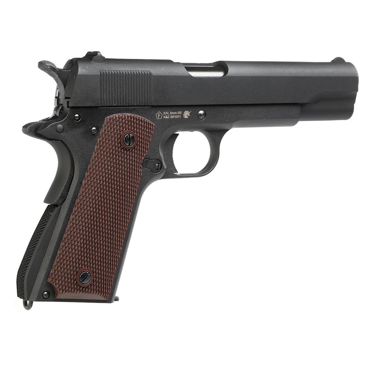 KLI M1911A1 mit Metallschlitten GBB 6mm BB schwarz Bild 4