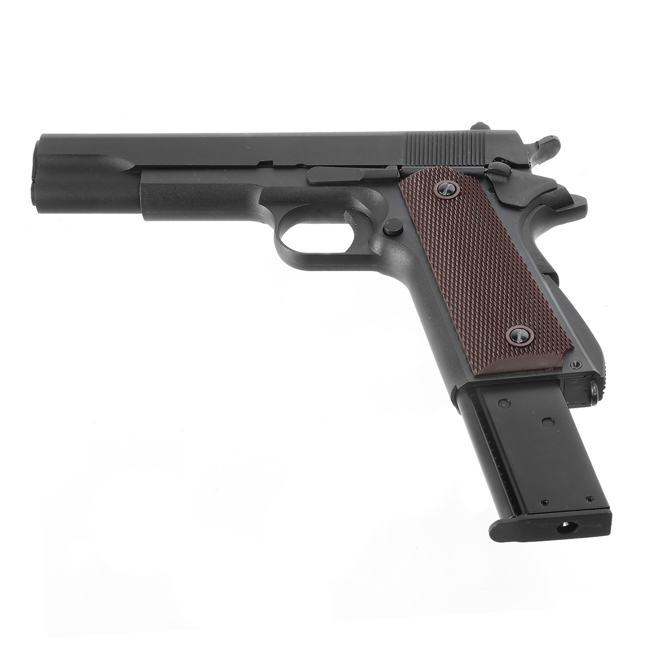 KLI M1911A1 mit Metallschlitten GBB 6mm BB schwarz Bild 5