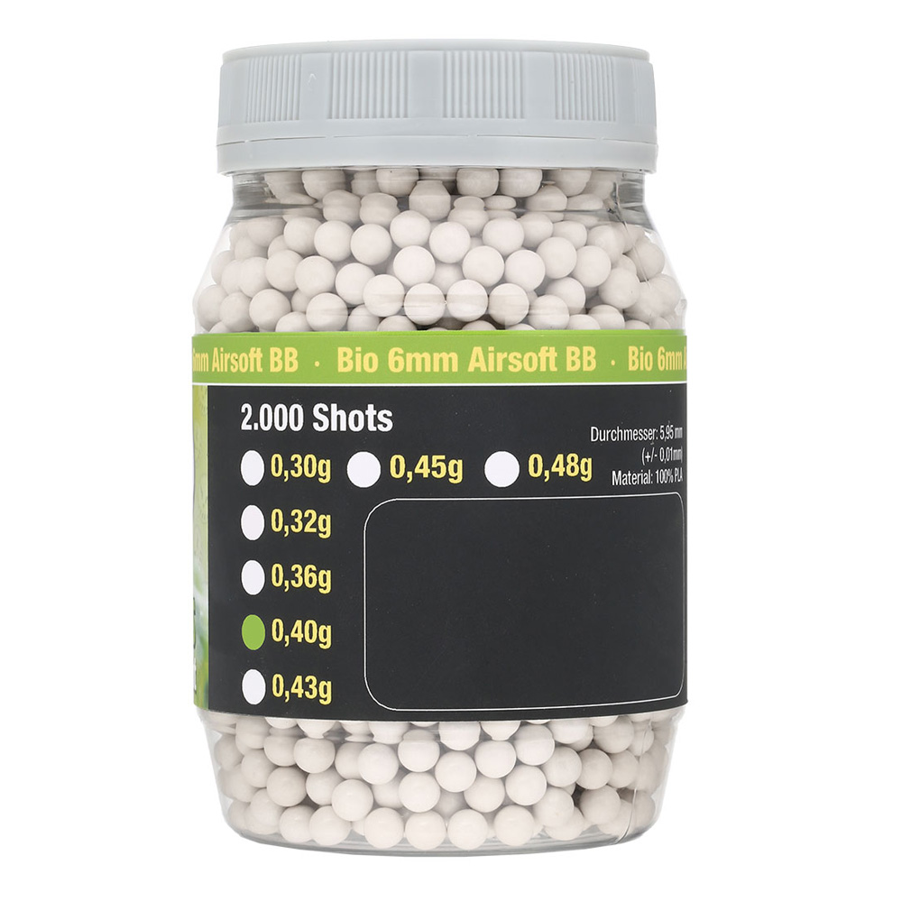 Speedballs Bio Tournament BBs 0.40g 2.000er Container weiss Bild 1